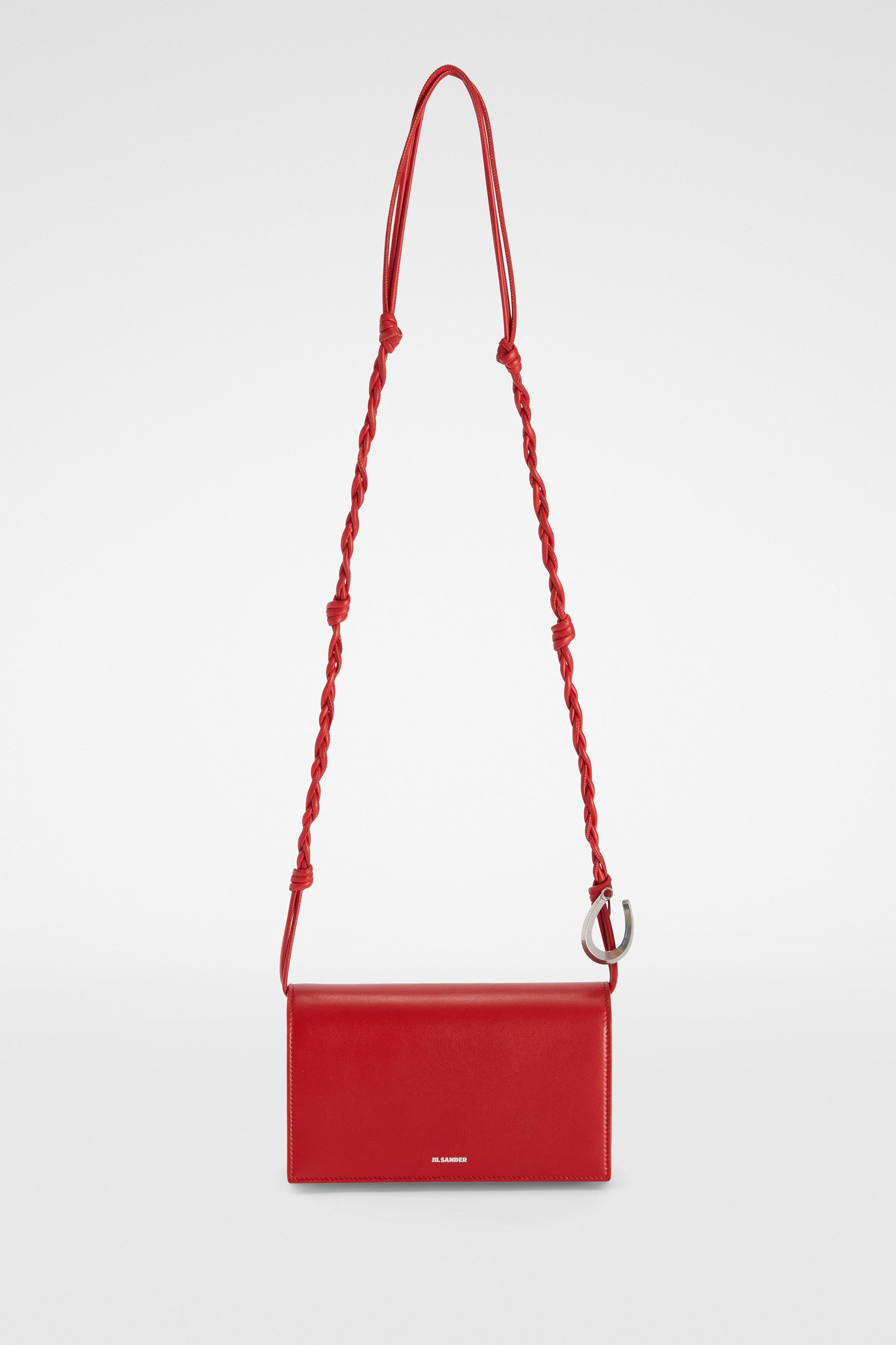 超美品JIL SANDERジルサンダー TANGLE タングルスモール 赤 JIL SANDER（ジルサンダー） ショルダーバッグ TANGLE タングル SM
