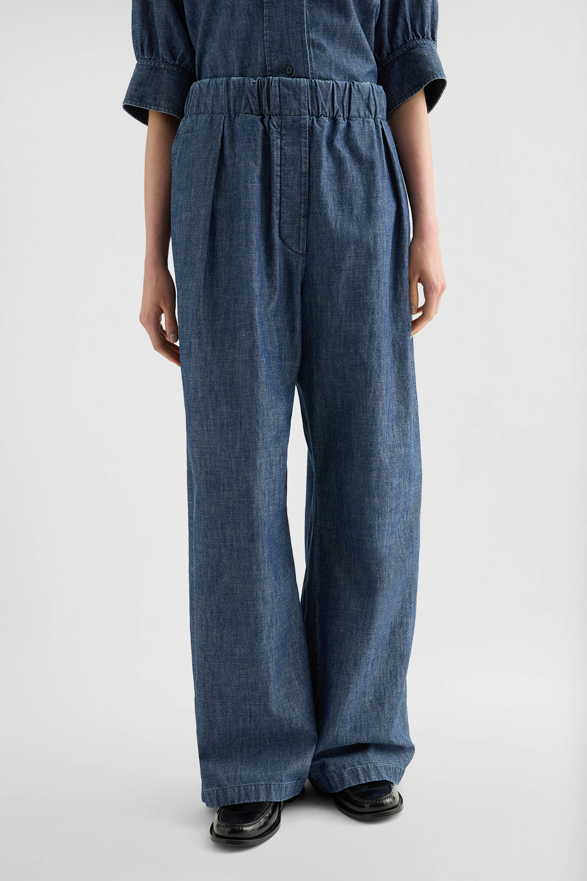Cotton Chambray Trousers 2