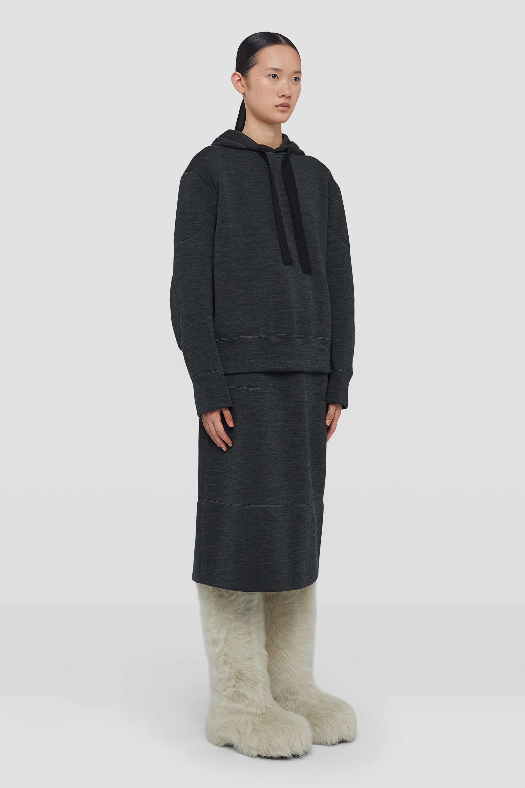 フード付きスウェットシャツ ウィメンズ | Jil Sander 公式オンライン  