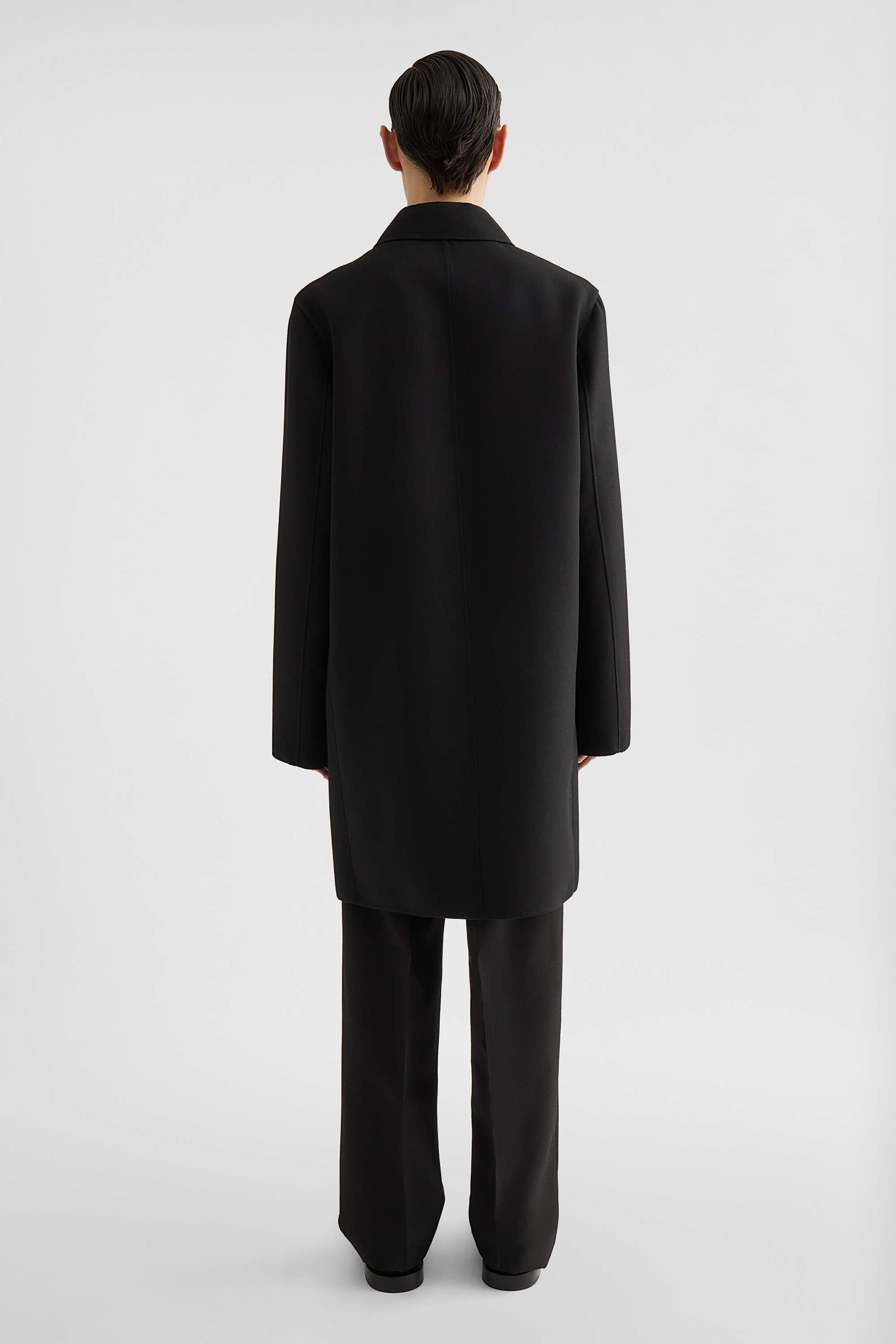 Wool Gabardine Coat - Jackets - Image 4