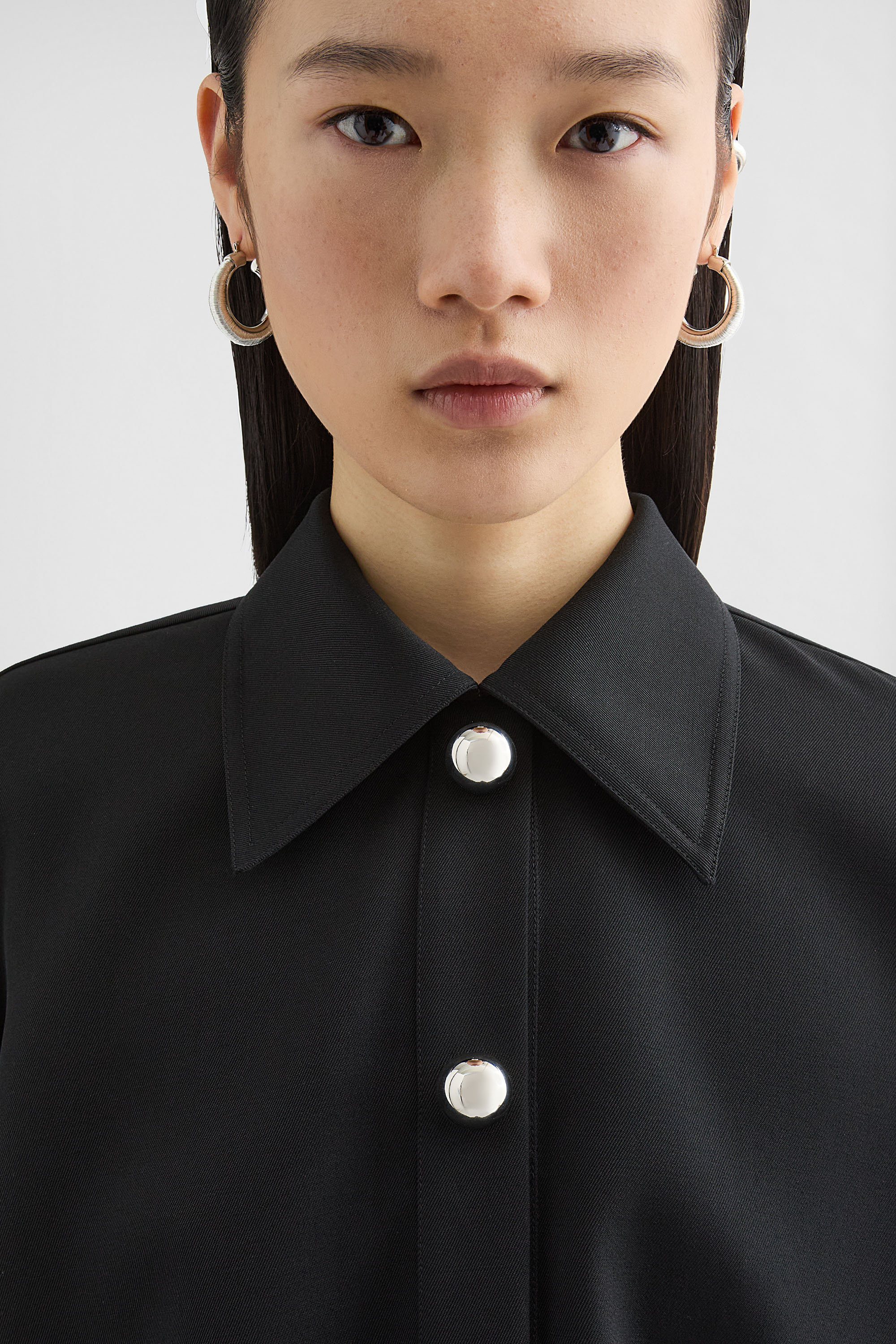 Wool Gabardine Polo Dress - Dresses - Image 3