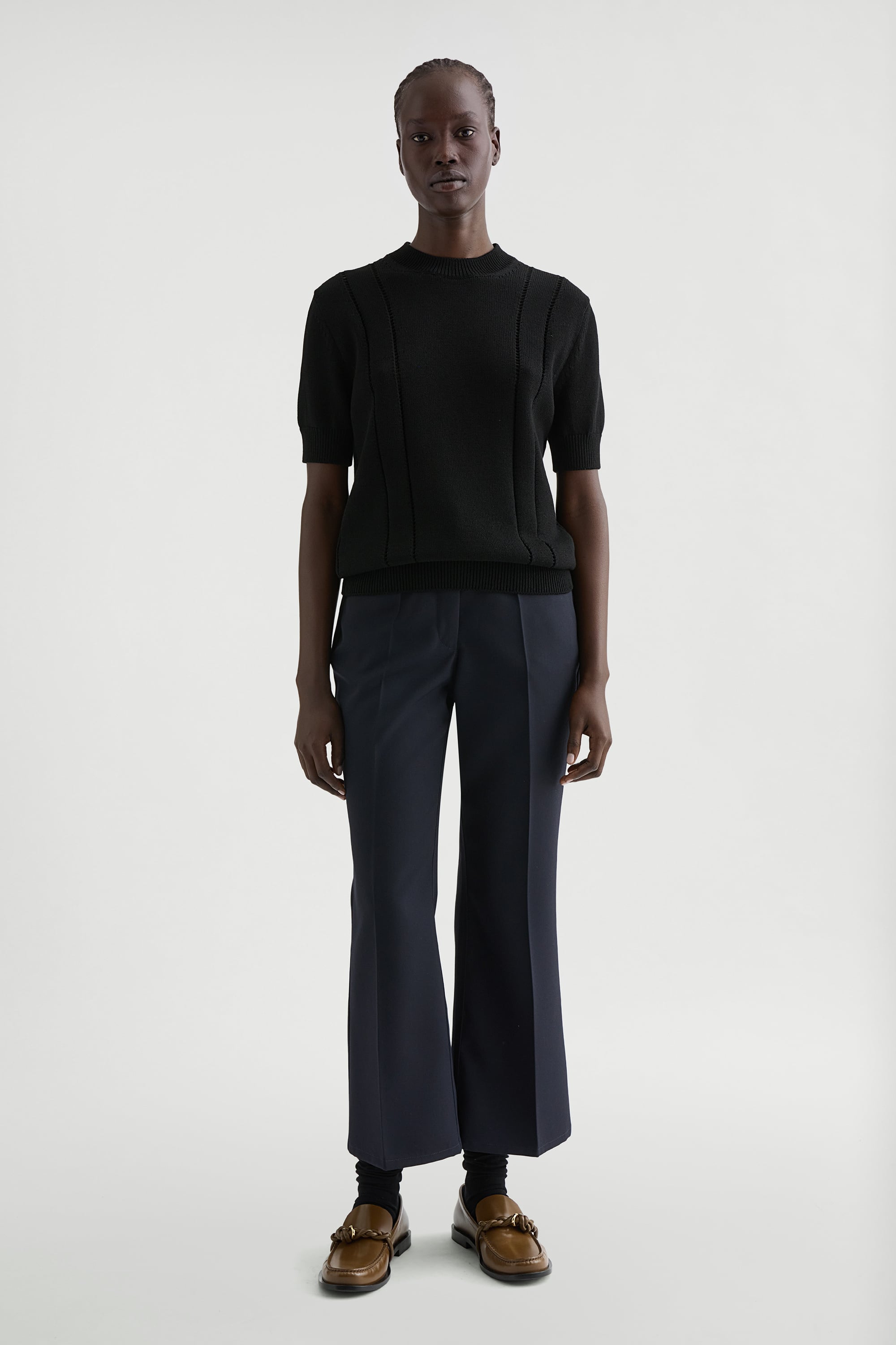 Jil Sander Wool Gabardine Tailored Trousers
