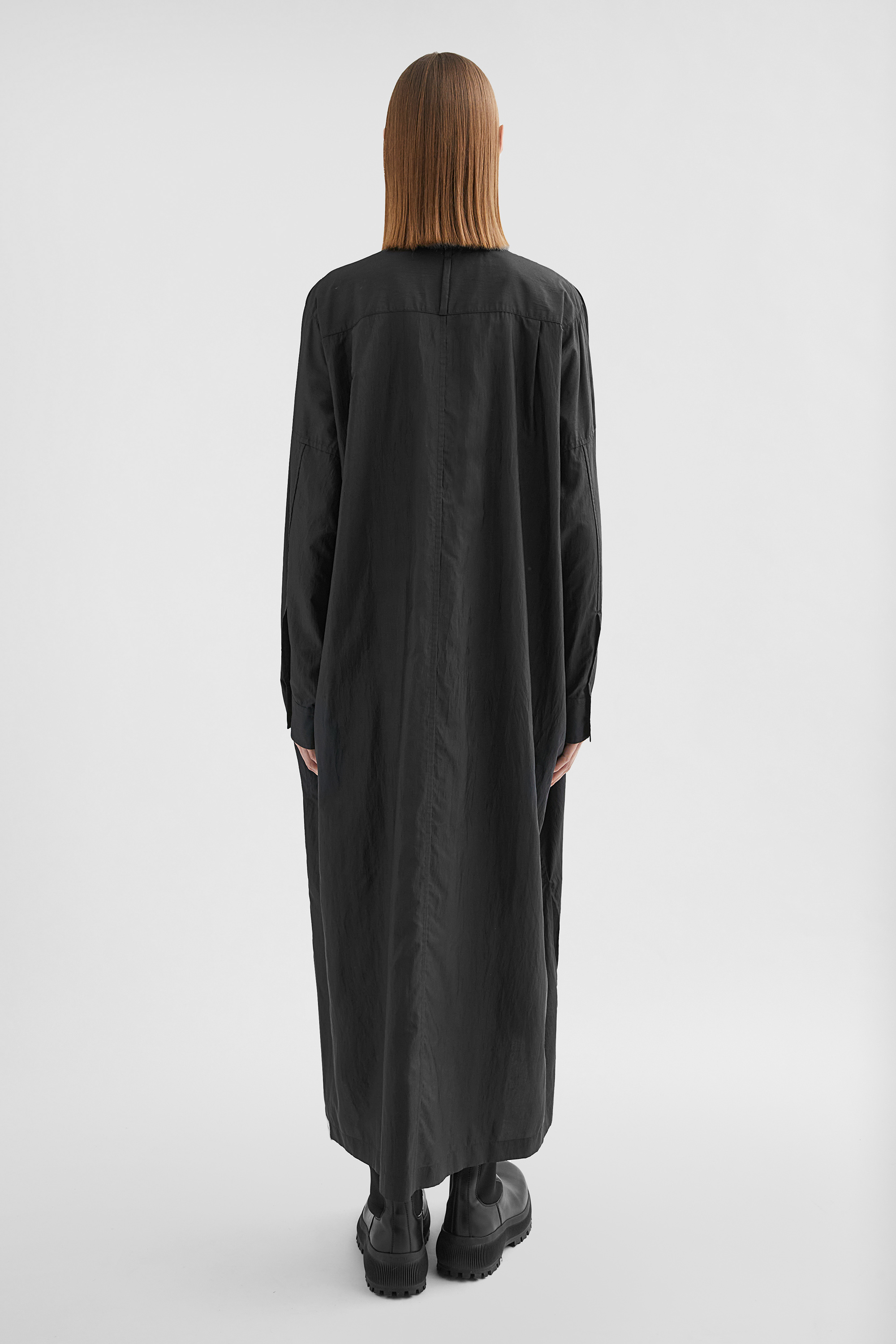 Hemdkleid aus Seidenmischung - Kleider - Image 4