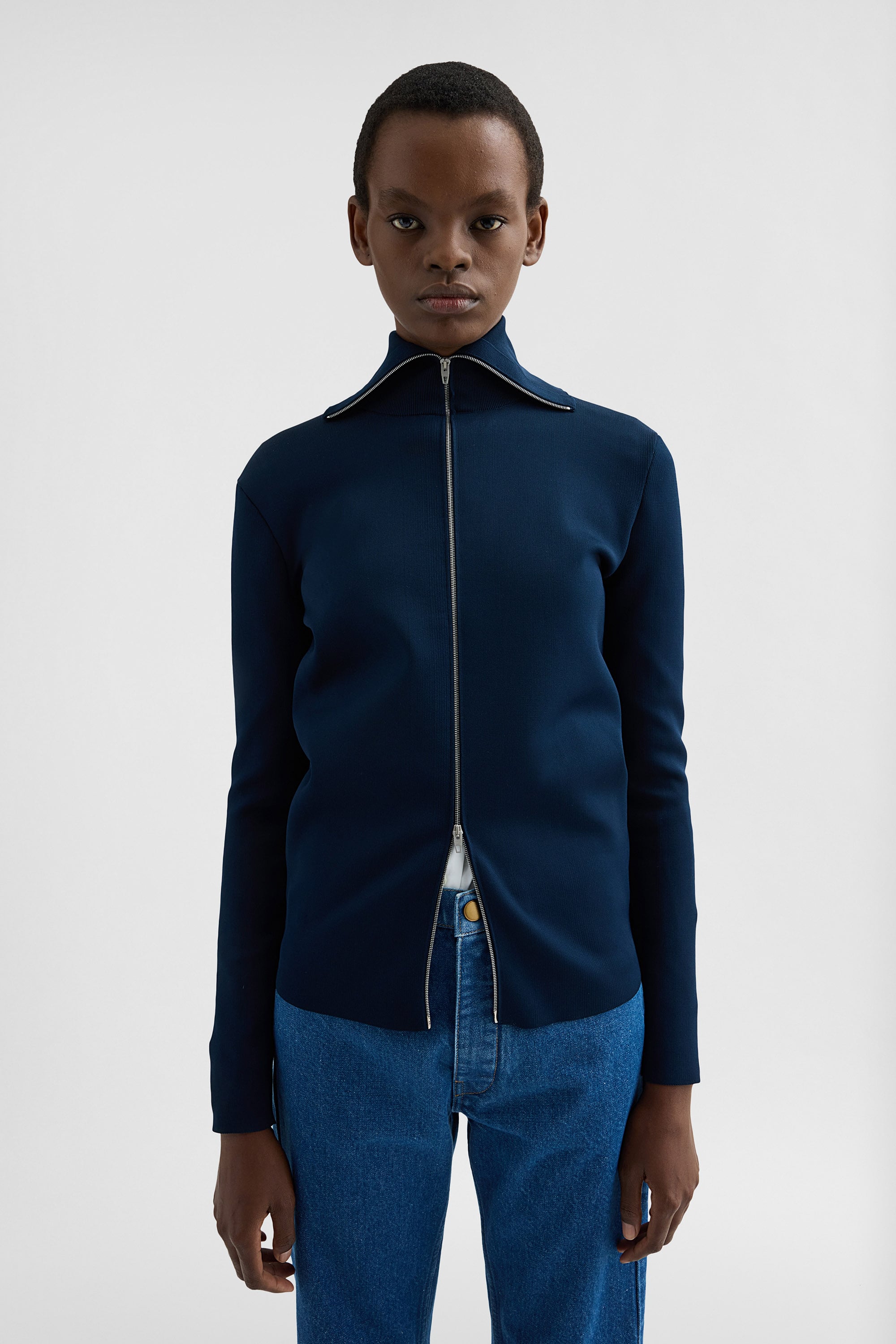 Technical Zip-Up Cardigan Woman | Jil Sander Official Online Store