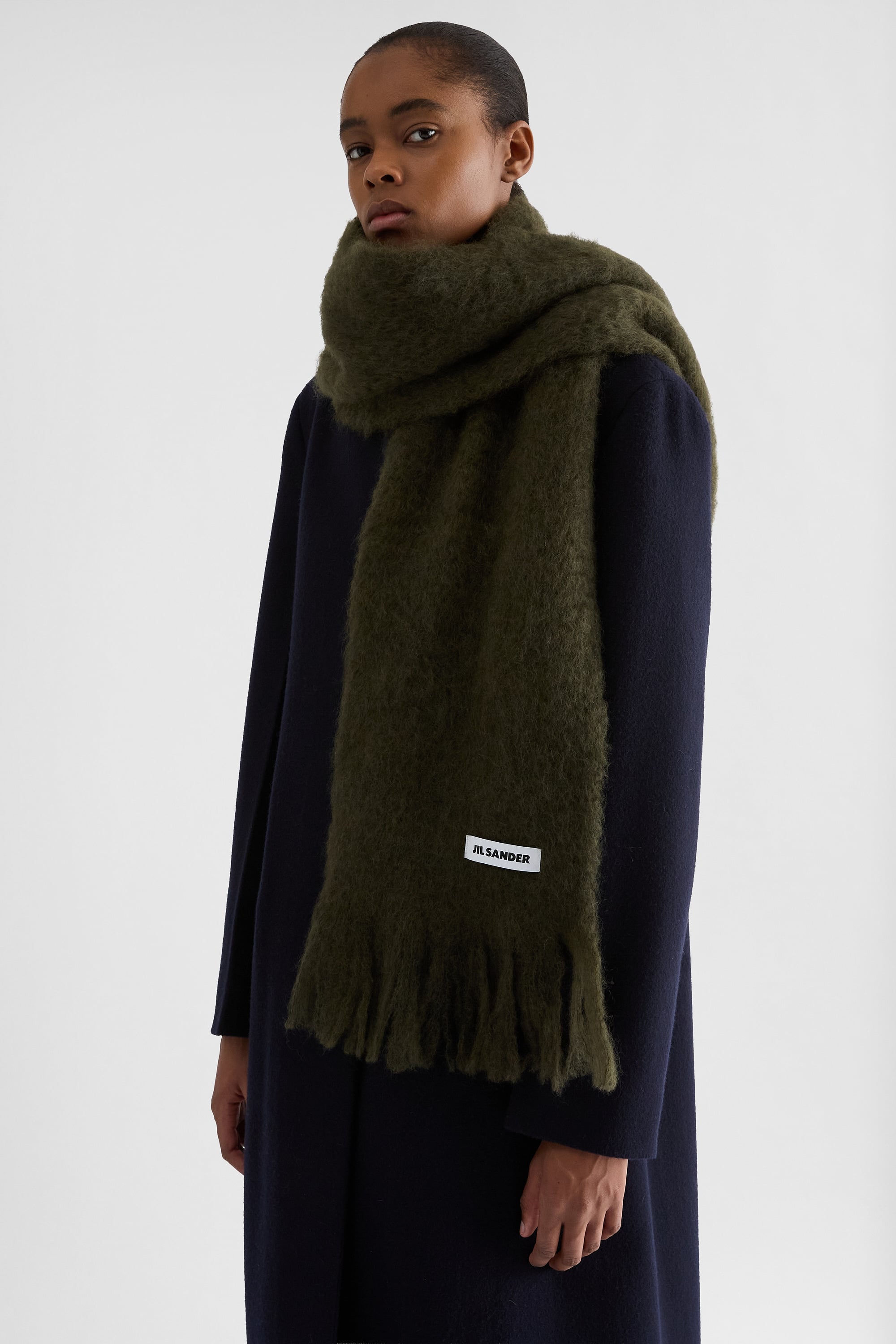 Slim Wool Blend Scarf Woman | Jil Sander Official Online Store