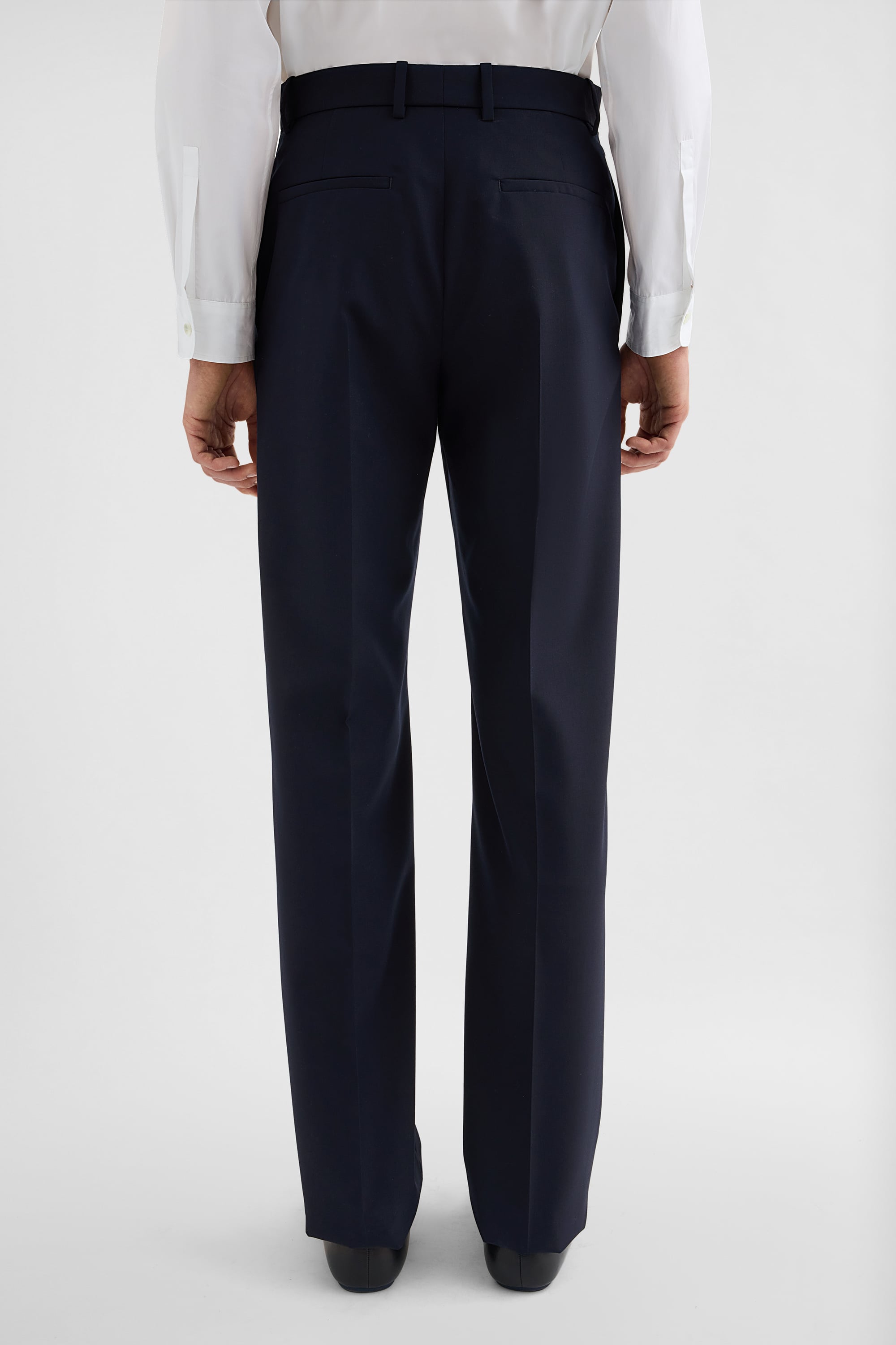 Wool Poplin Trousers 4