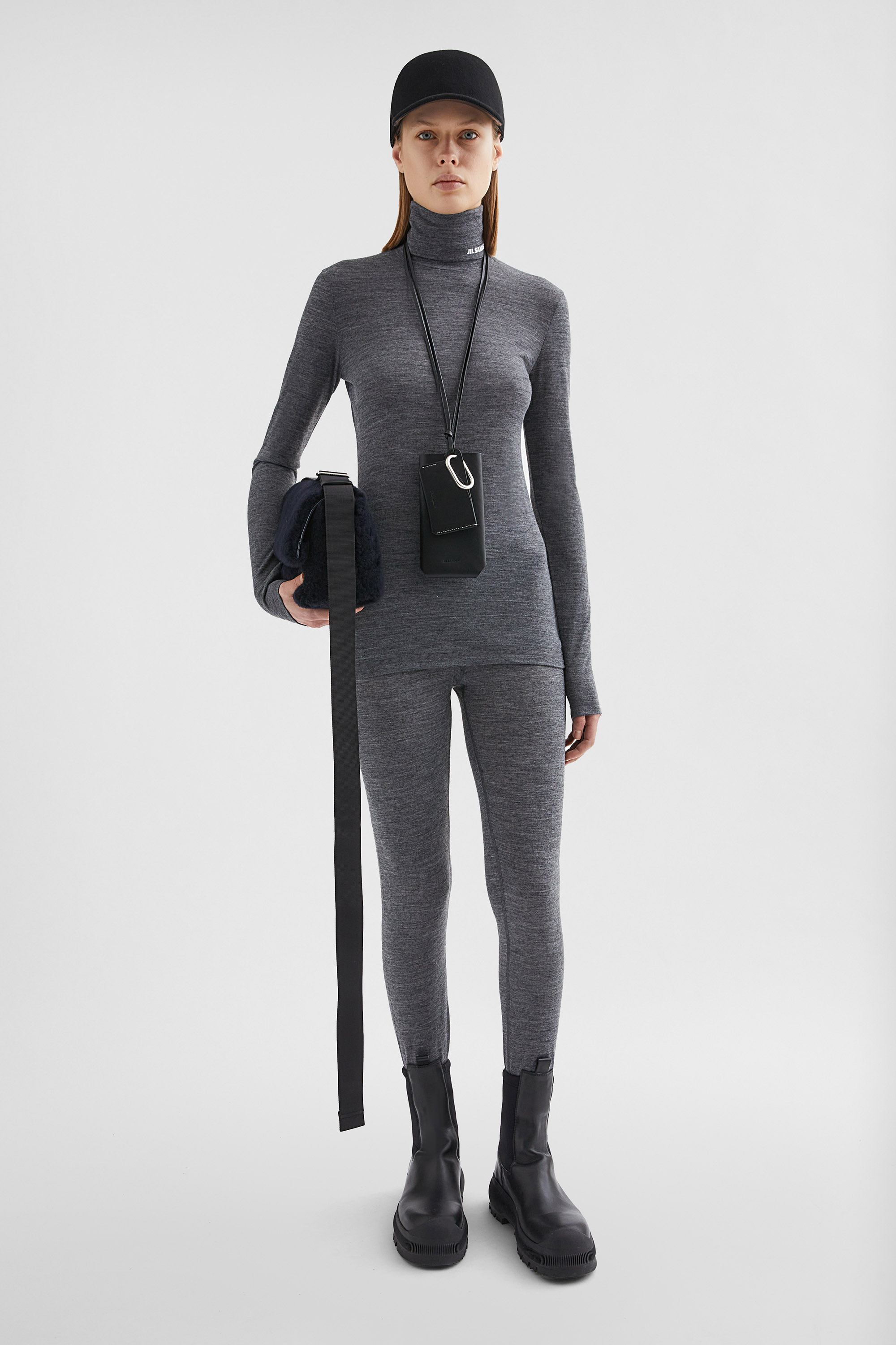 ライトウェイトウールブレンド ハイネックTシャツ ウィメンズ | Jil