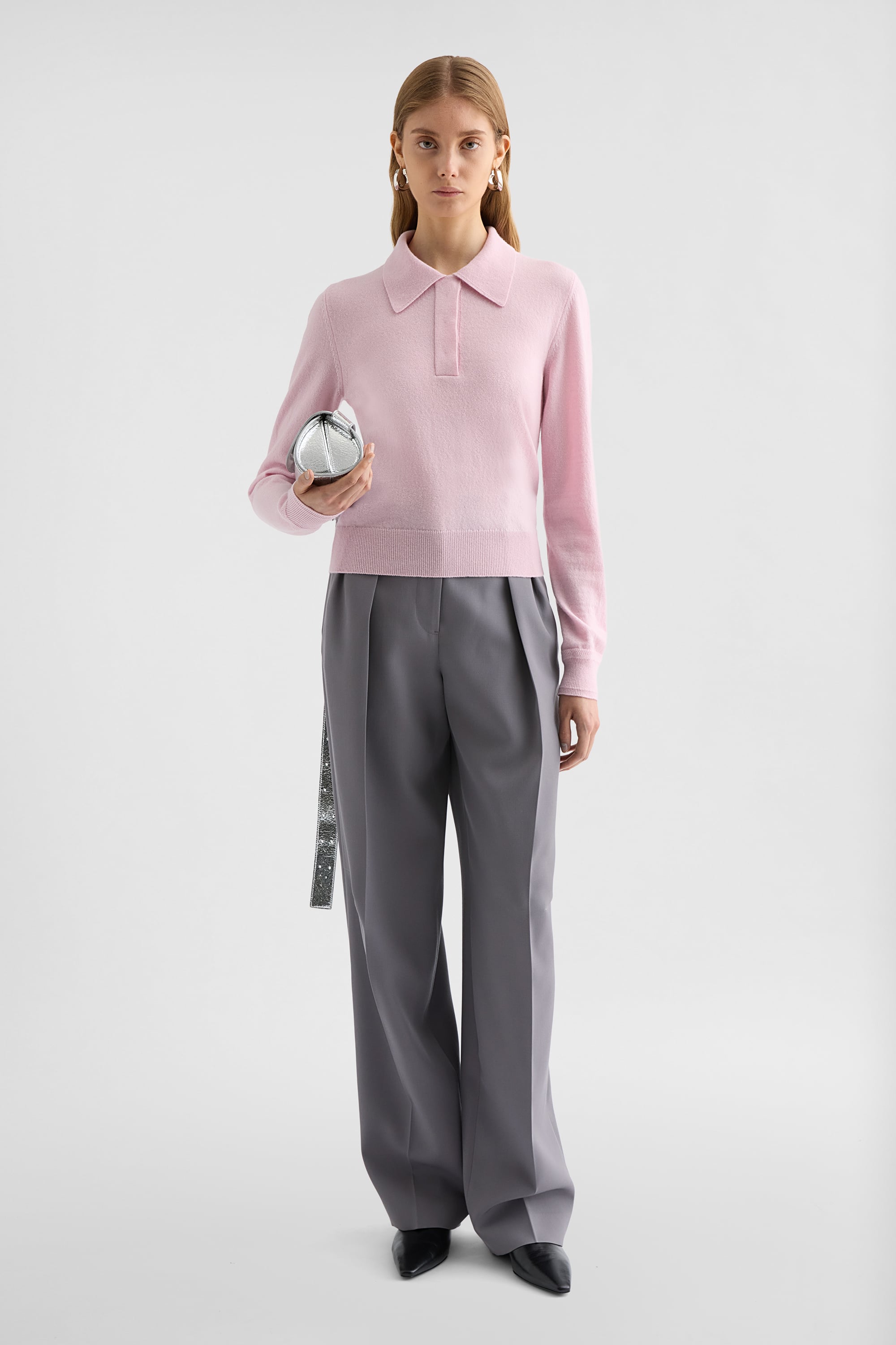 Lightweight Wool Polo Sweater Woman | Jil Sander Official Online Store