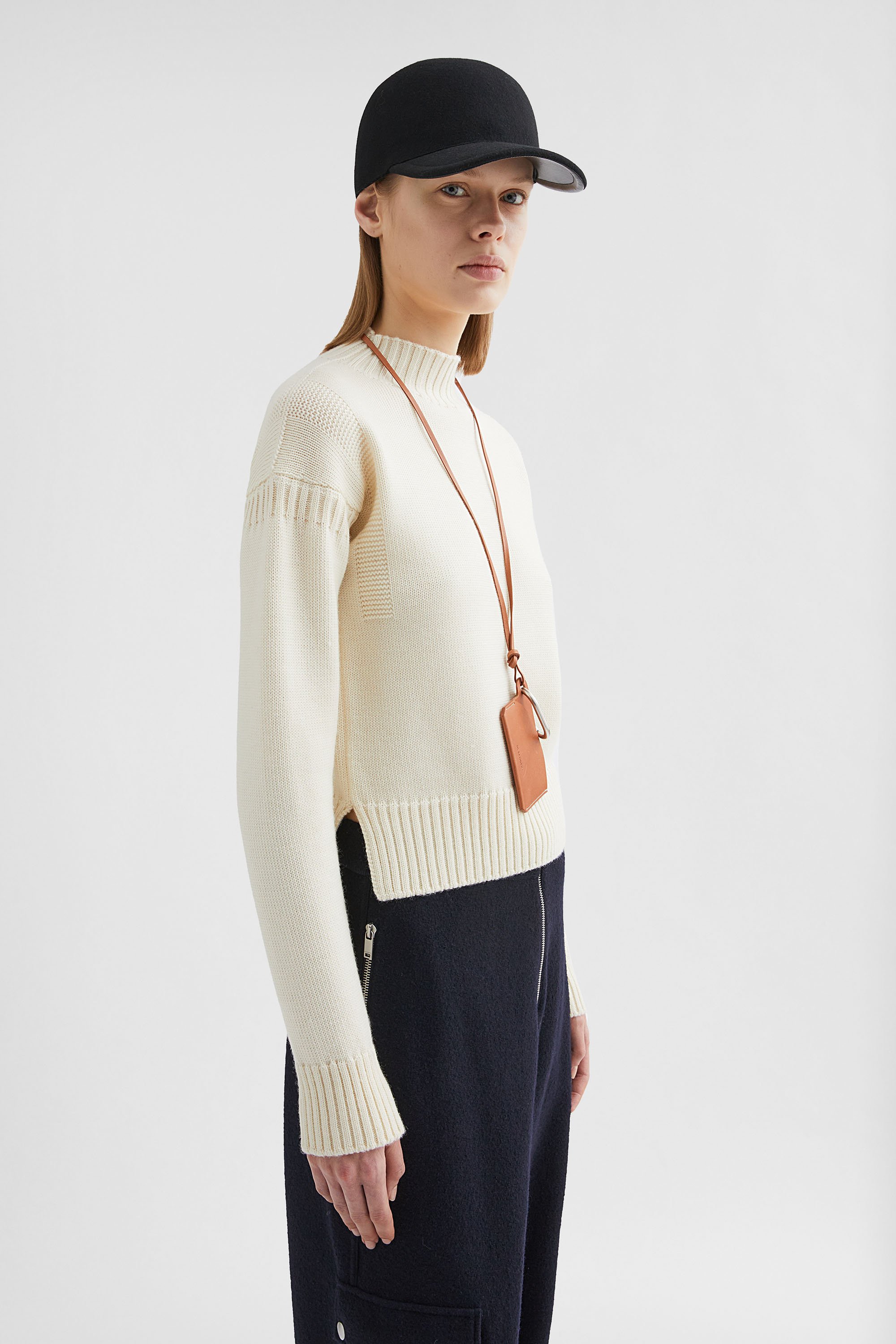 Wool Mock-Neck Sweater - Sweaters - Image 2