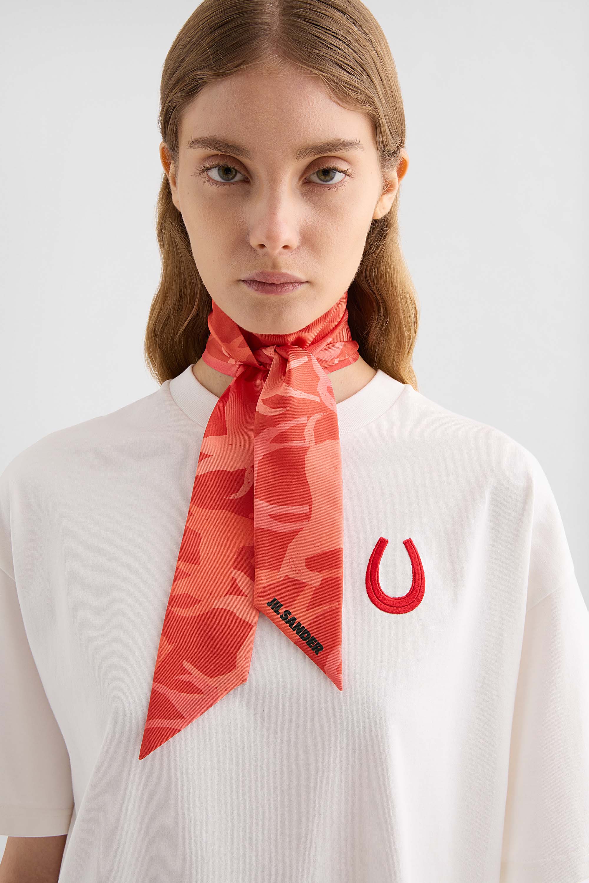 JIL SANDER アートプリント スカーフ UNI プリント シルクスカーフ ウィメンズ | Jil Sander 公式オンラインストア