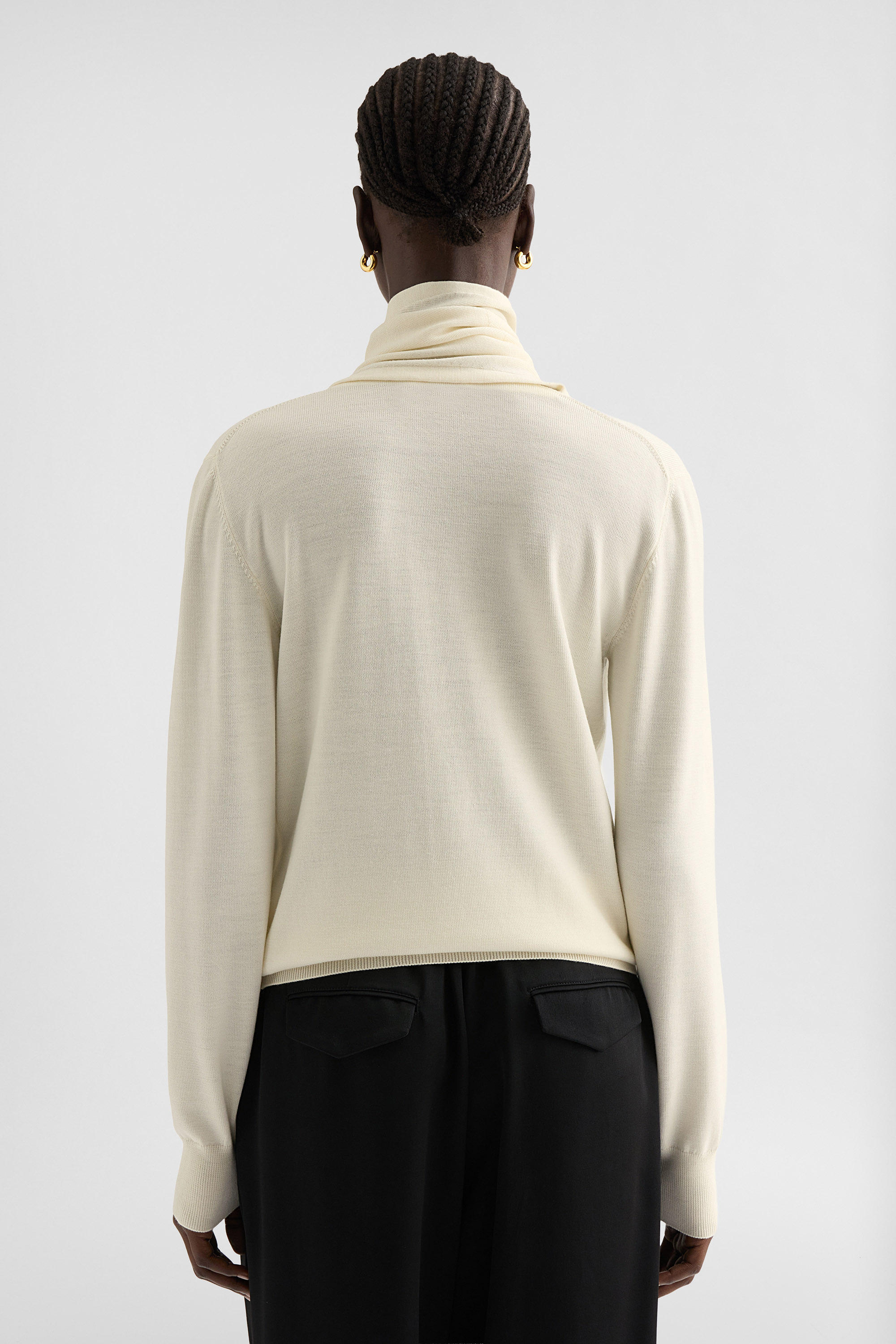 Lightweight Wool High-Neck Sweater Woman | Jil Sander Official 