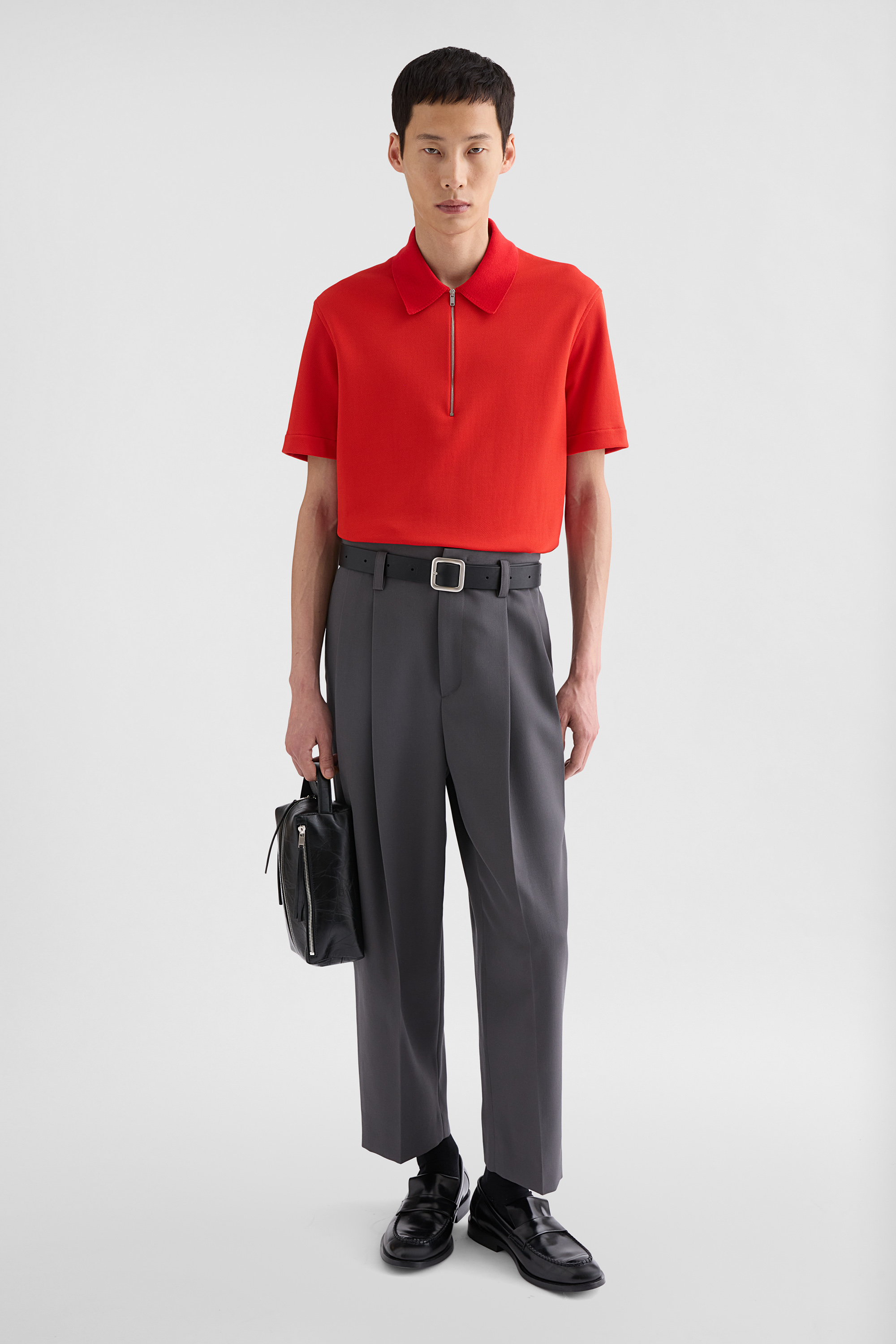 Cotton Piquet Polo T-Shirt Man | Jil Sander Official Online Store
