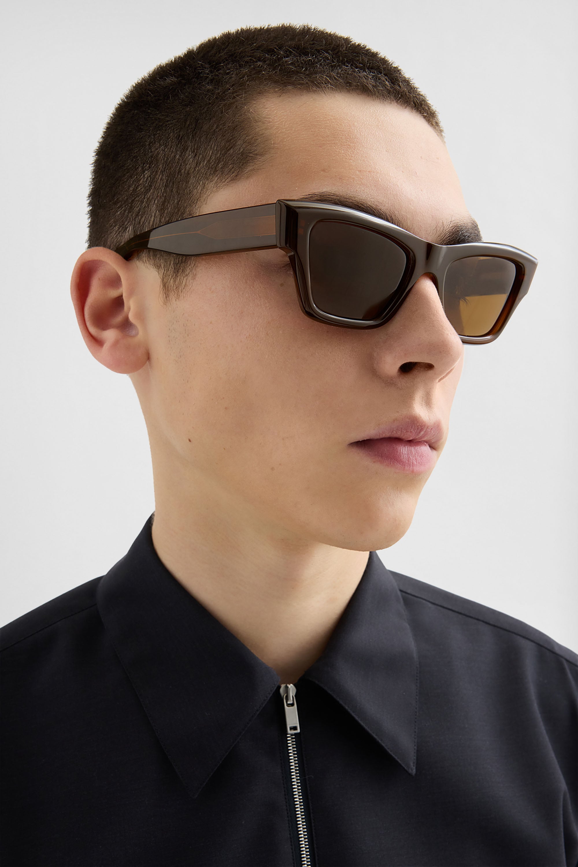 JIL SANDER オレンジ キャットアイ サングラス Cat Eye Sunglasses Edition 3 Woman | Jil Sander Official Online Store