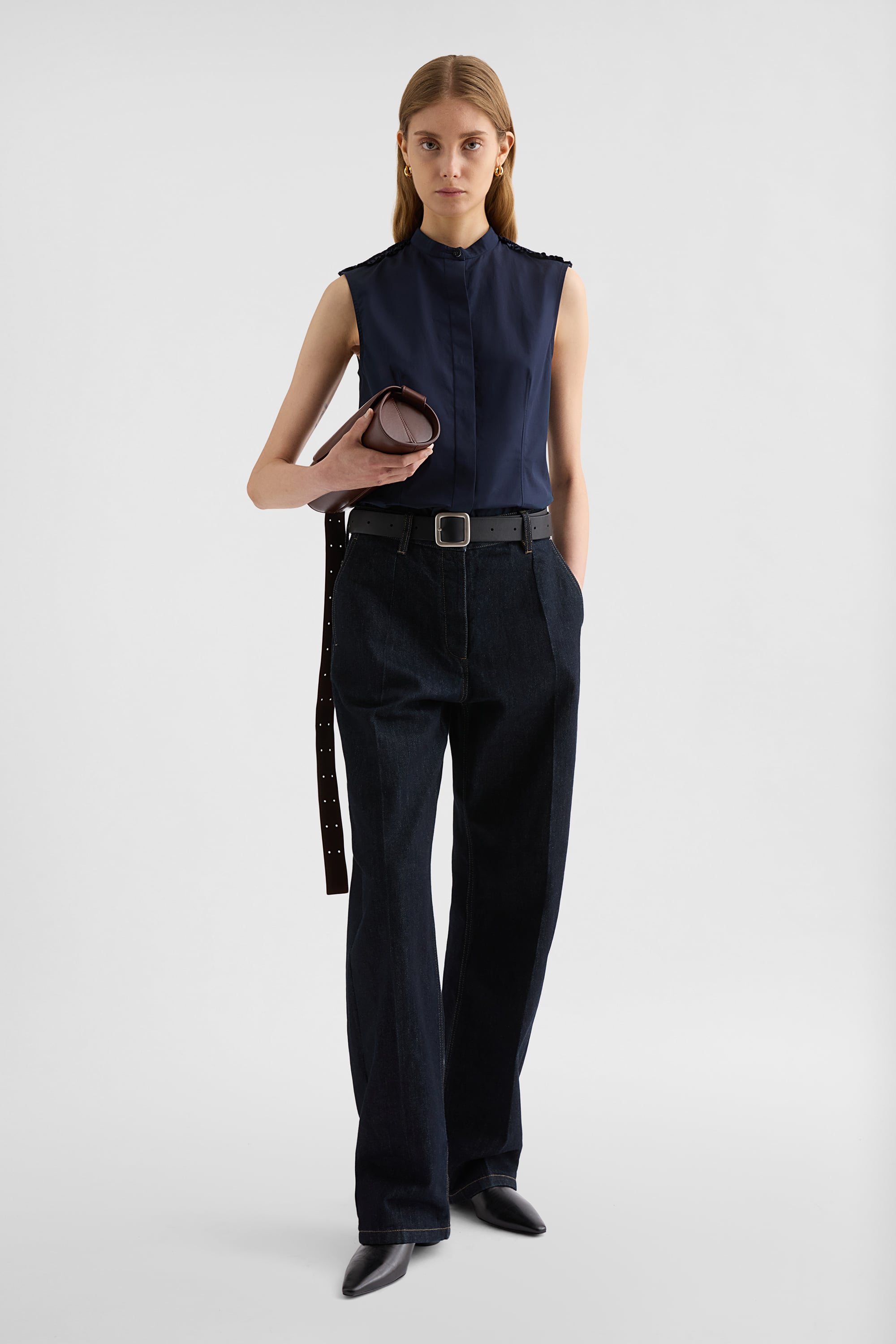 JIL SANDER◆スキニーパンツ/26/コットン/BLK/無地/JPPP663101 Jil Sander カーゴパンツ | ブラック | FARFETCH JP 
