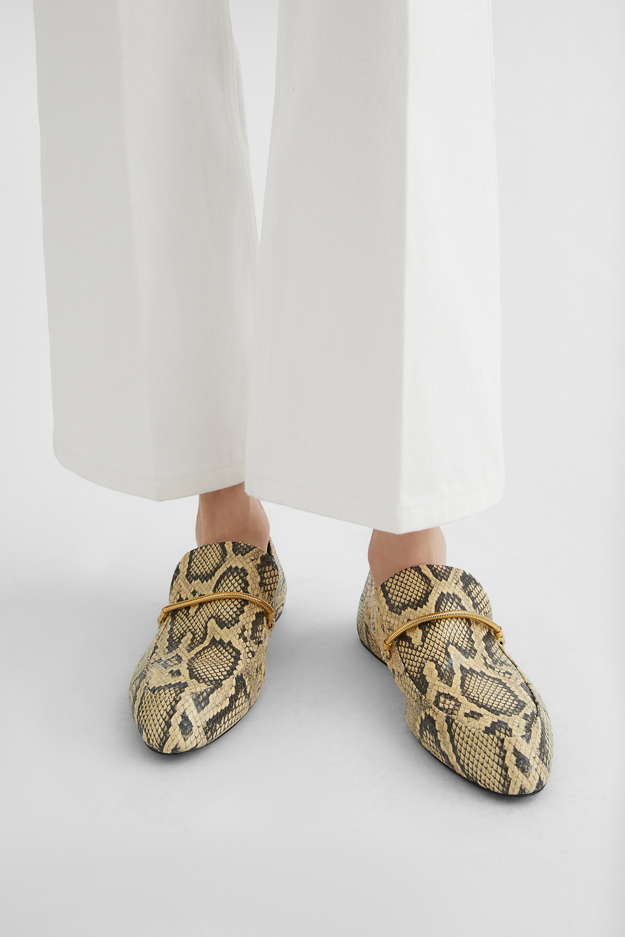 22AW JIL SANDER メタルキャップローファー サイズ37 Jil sander ジルサンダー ローファー パイソン リアルレザー 革靴 靴