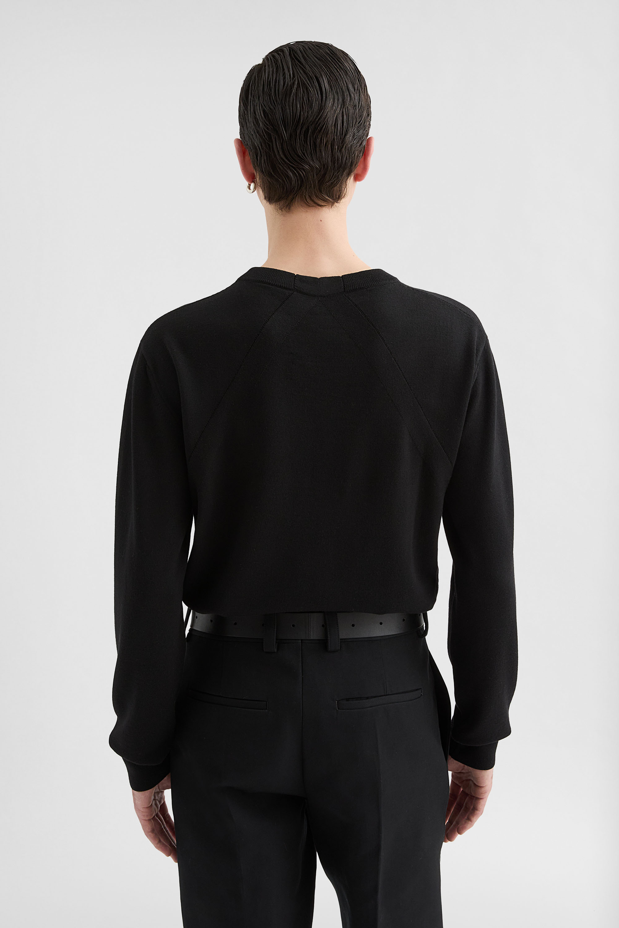 ジルサンダーミッドウェイトメリノウール ロングスリーブセーターサイズ44