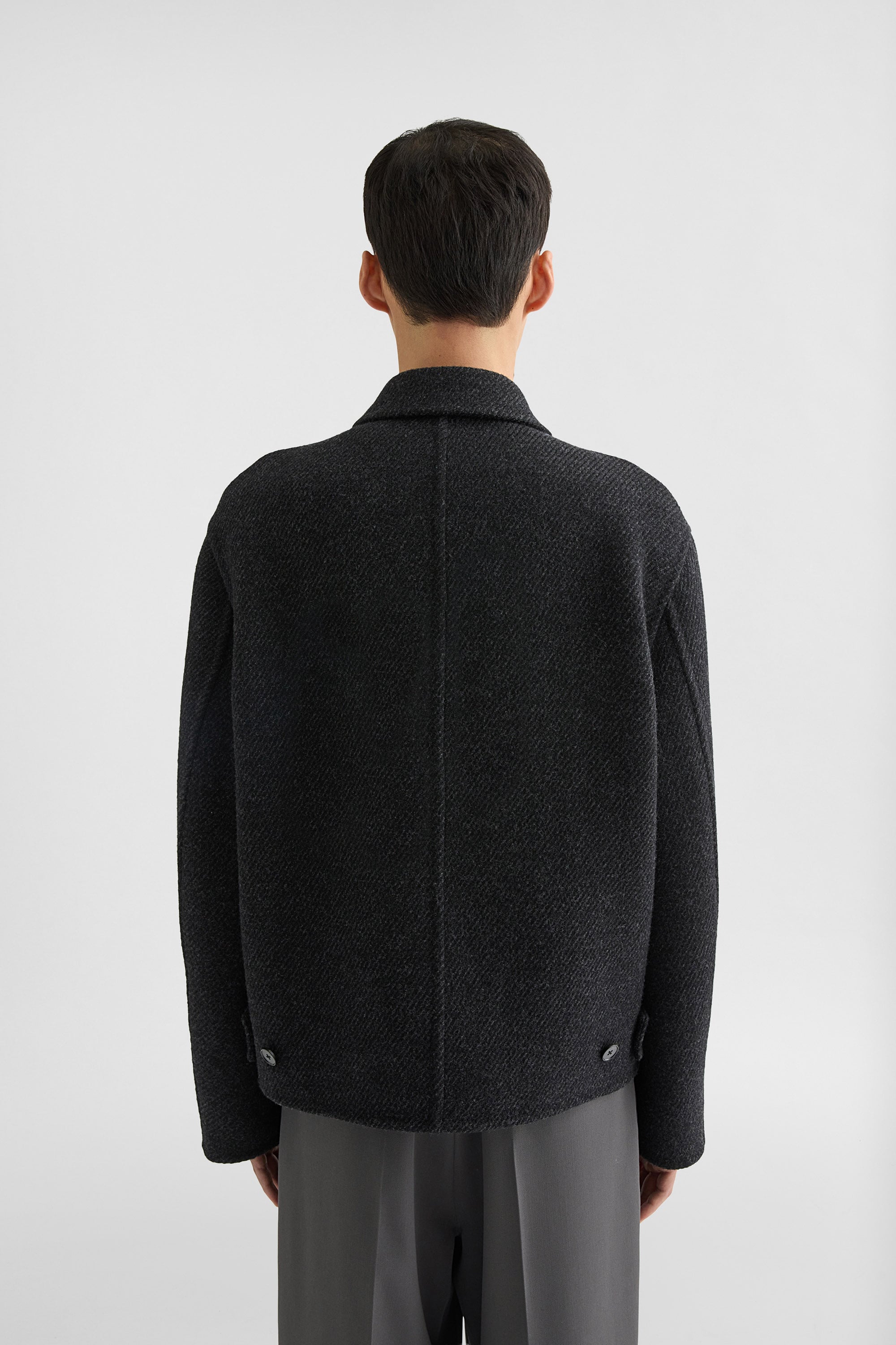 Lightweight Textured Wool Blouson Man | Jil Sander Official Online