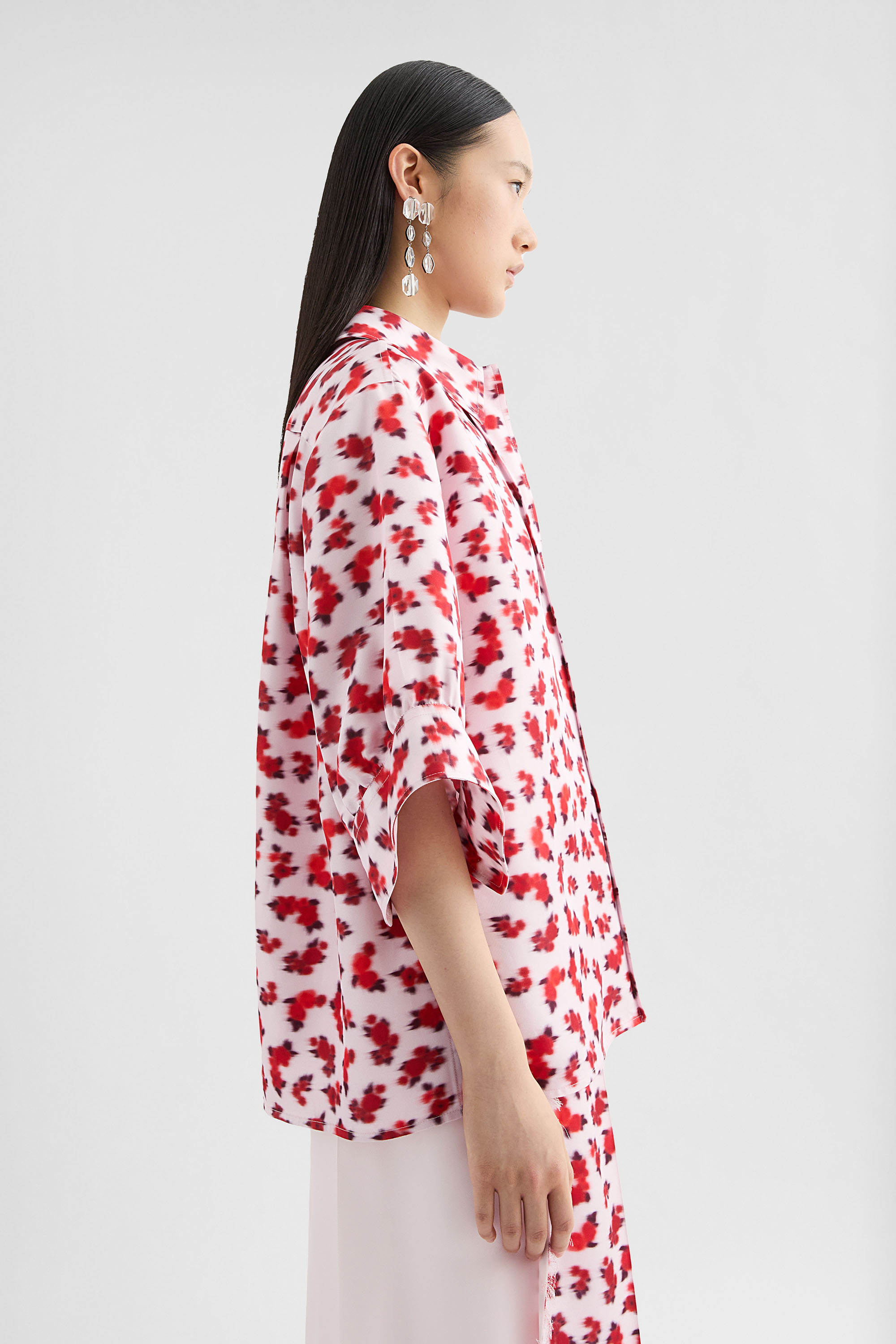 Fluid Viscose Printed Shirt - Shirts - Image 2