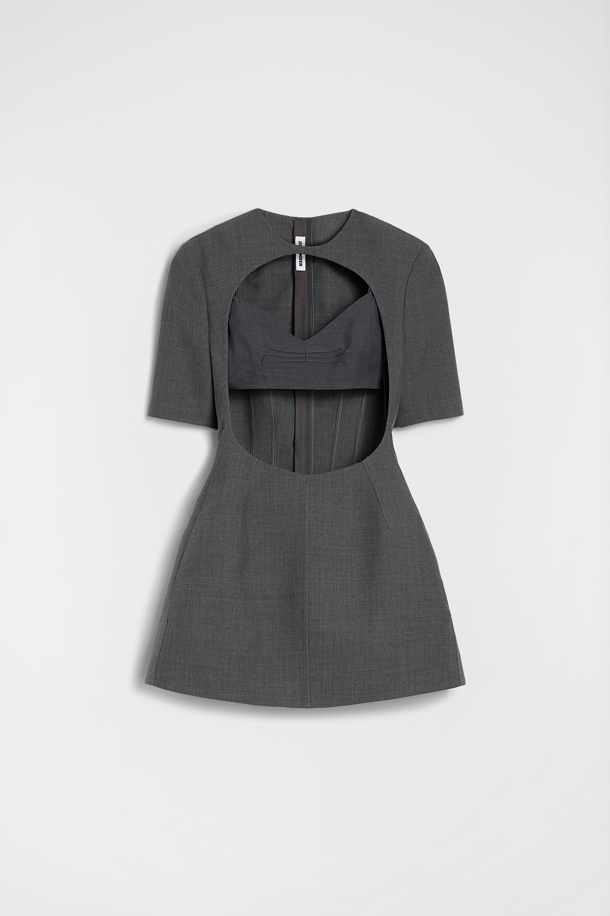 Wool Twill Cut-Out Mini Dress 5