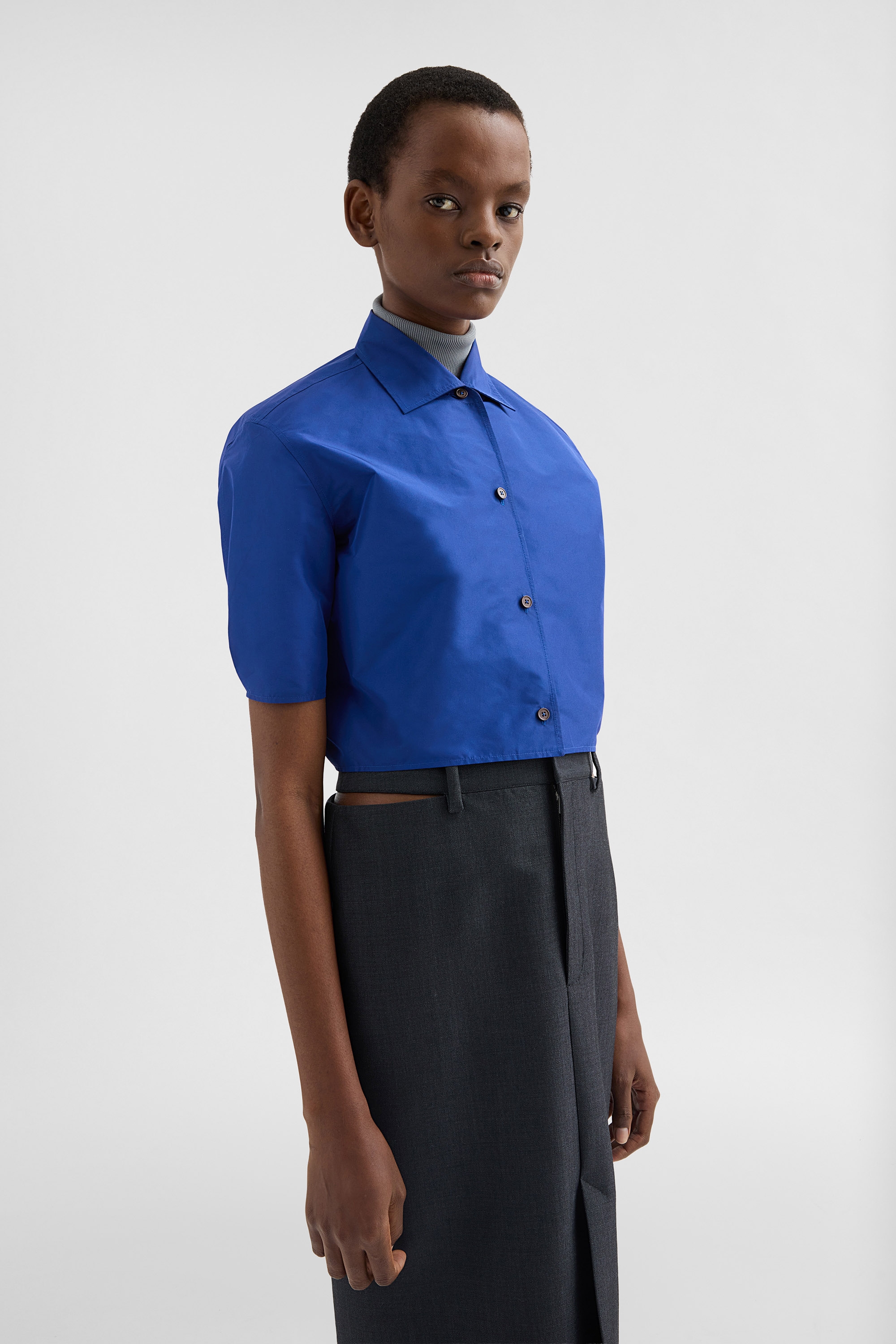 Technical Faille Shirt Woman | Jil Sander Official Online Store