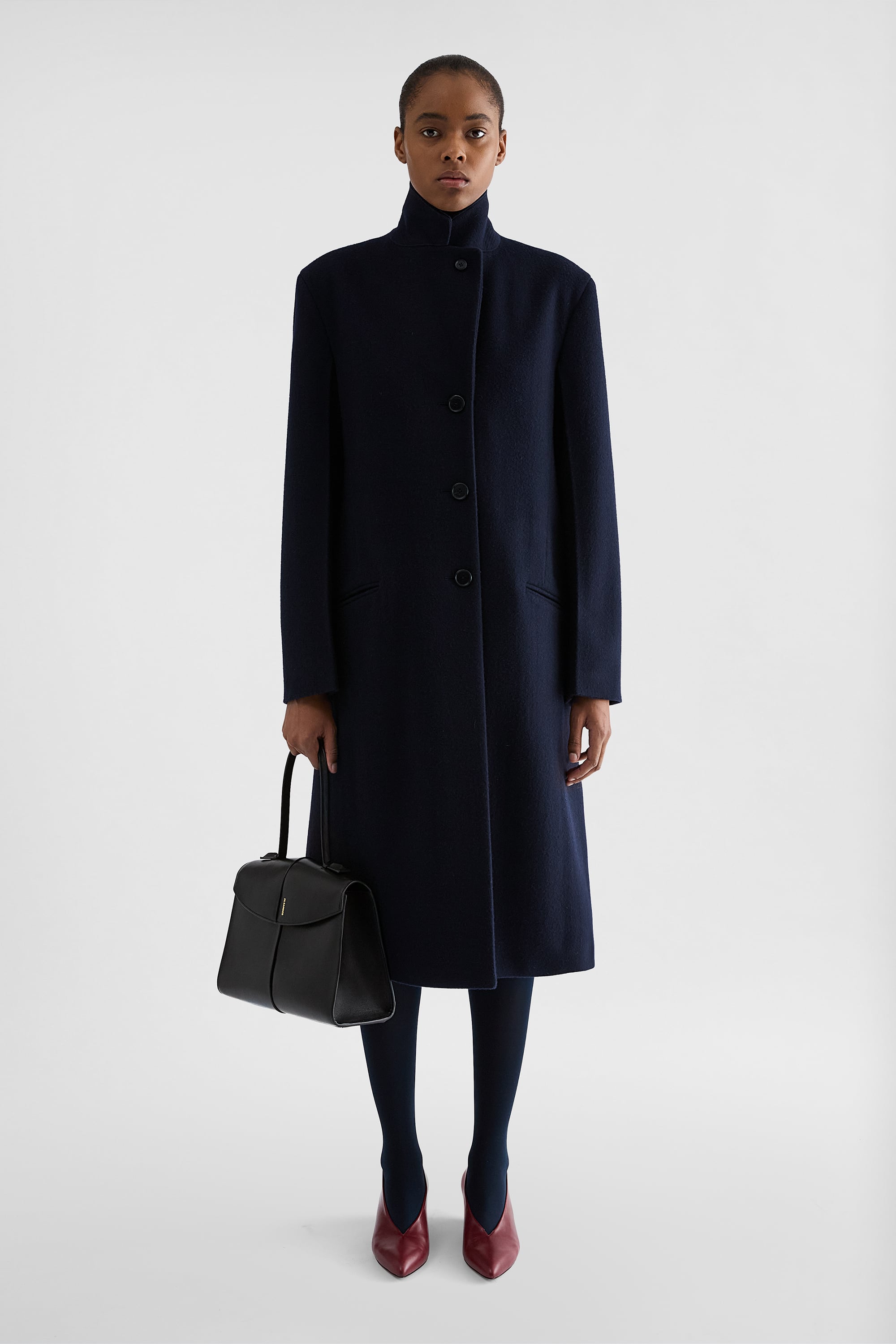 Jil Sander Felt Wool Coat