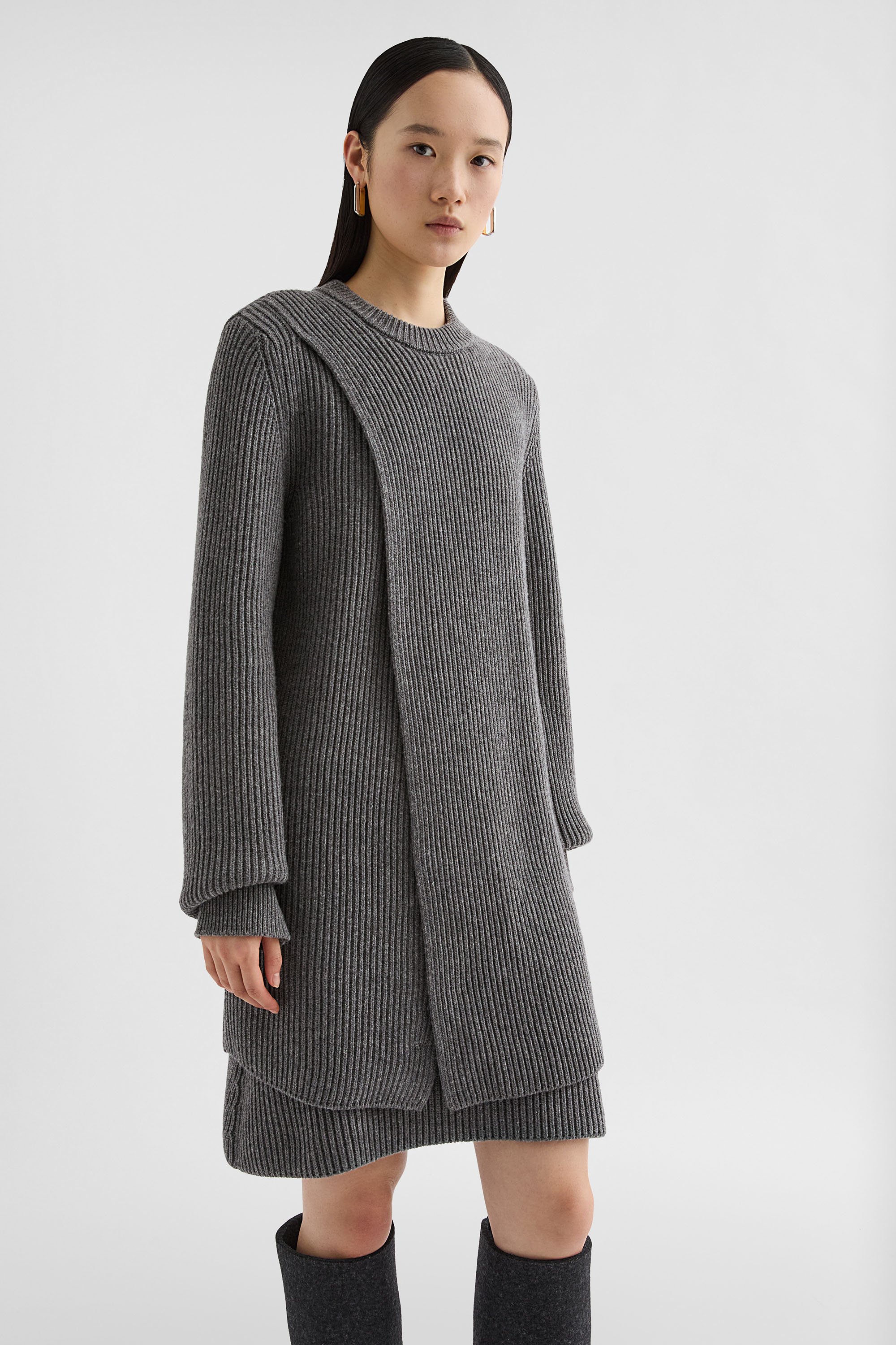 Midweight Wool Mini Dress - Sweaters - Image 2