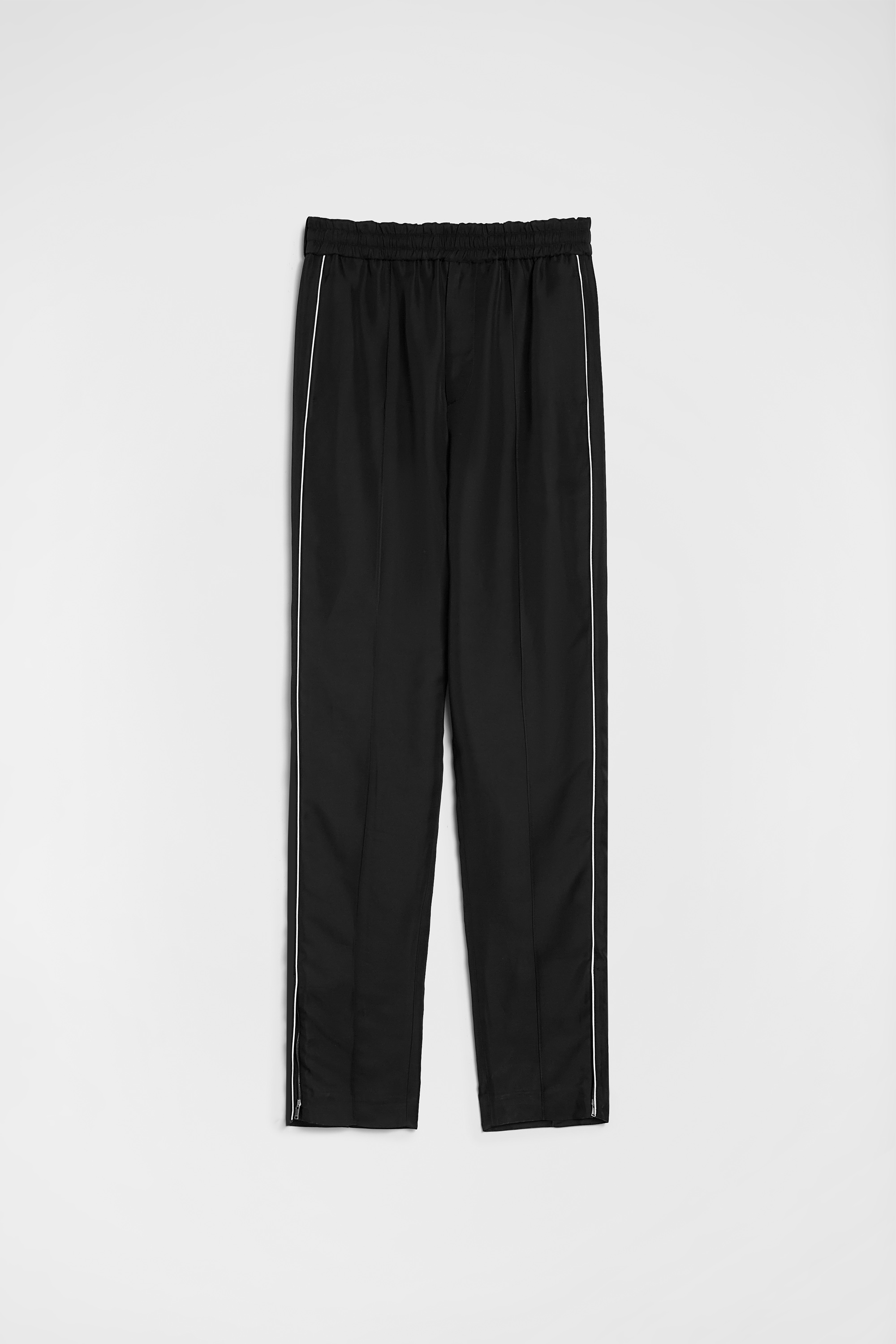 Fluid Viscose Tapered Trousers - Trousers - Image 6