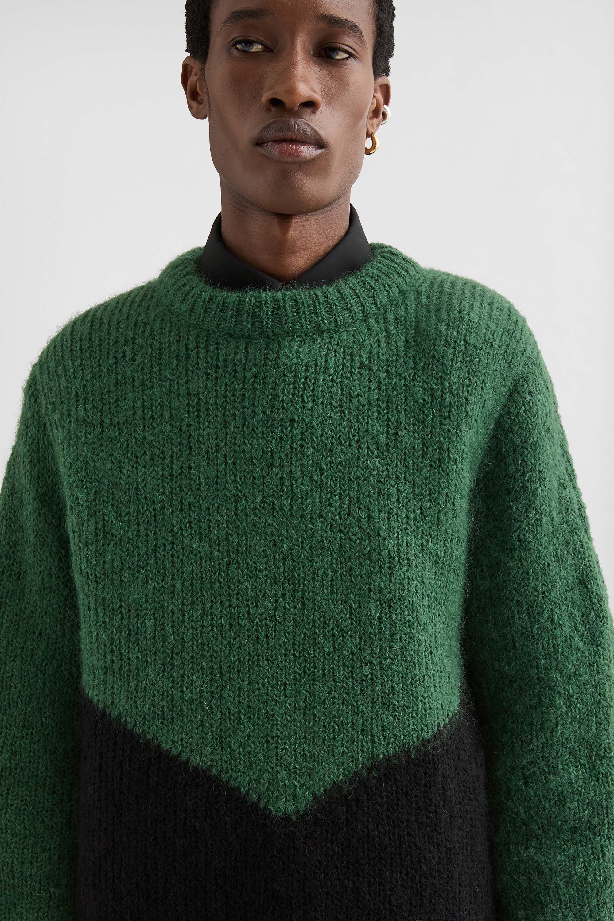 Pullover mit Rundhalsausschnitt aus Wollmischung - Strick - Image 3