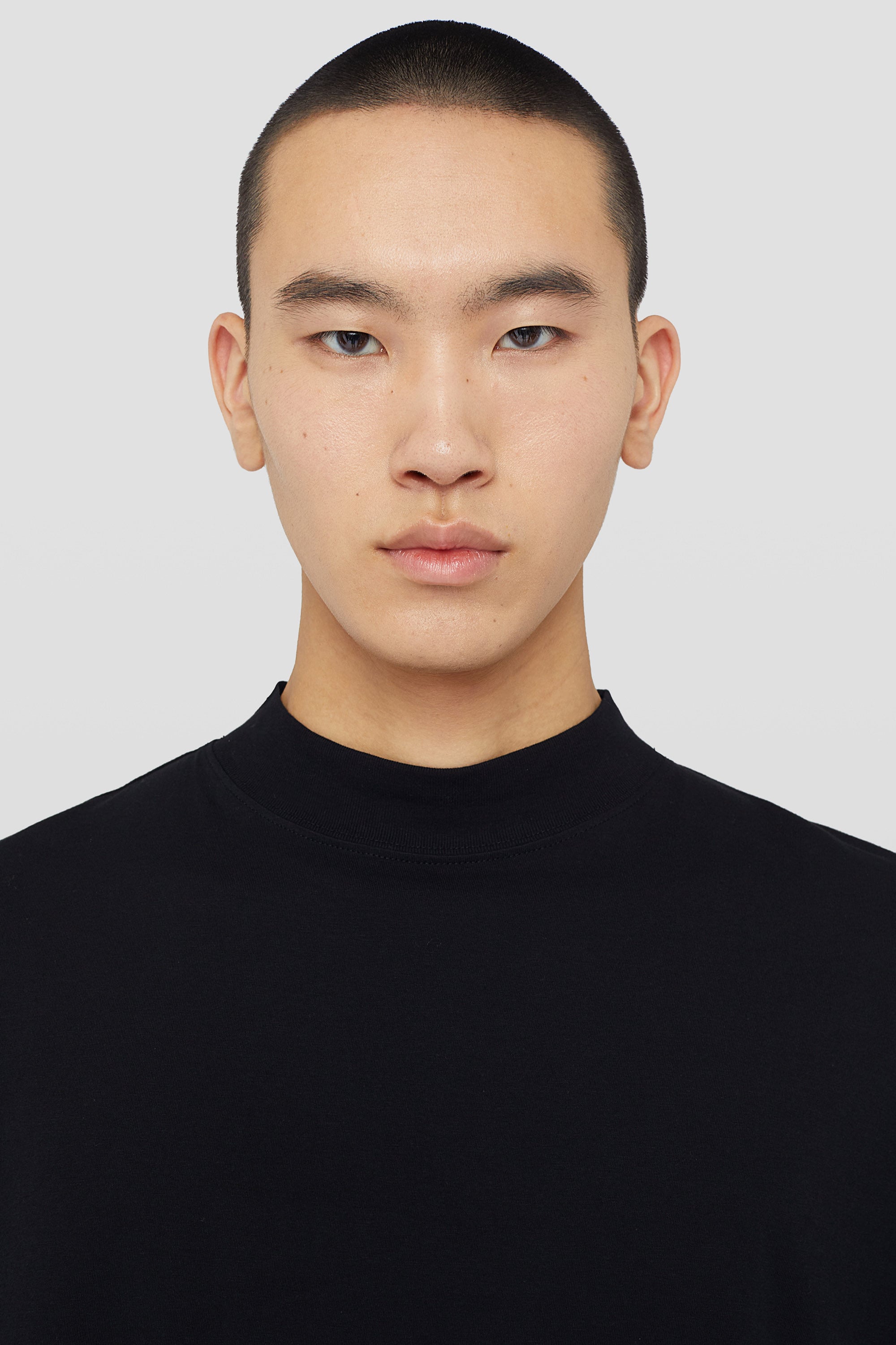 Cotton Mock-Neck T-Shirt 4