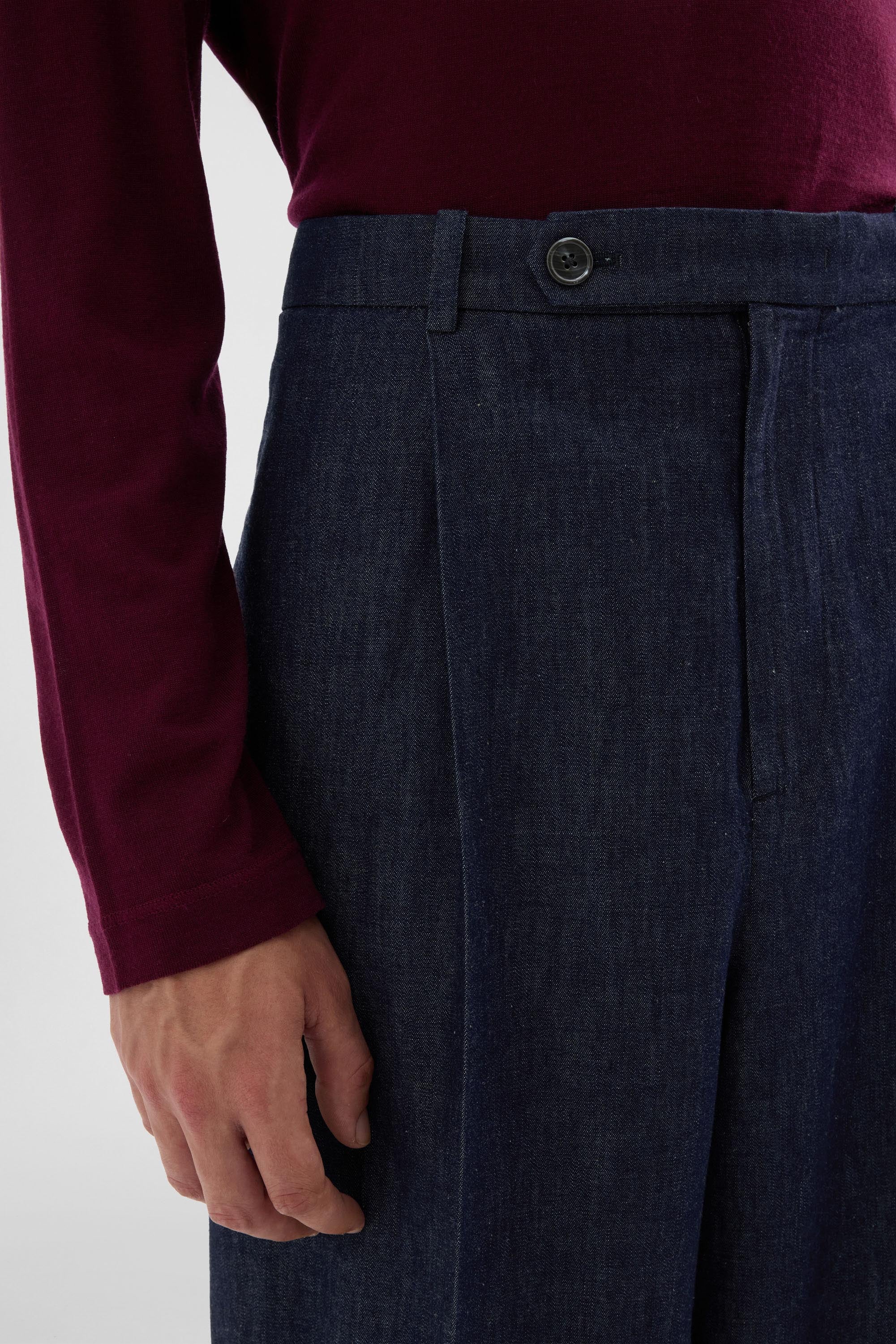 パンツ 90's JIL SANDER Cotton Trousers archive Cotton Chambray Trousers for Man | Jil Sander Official Online Store