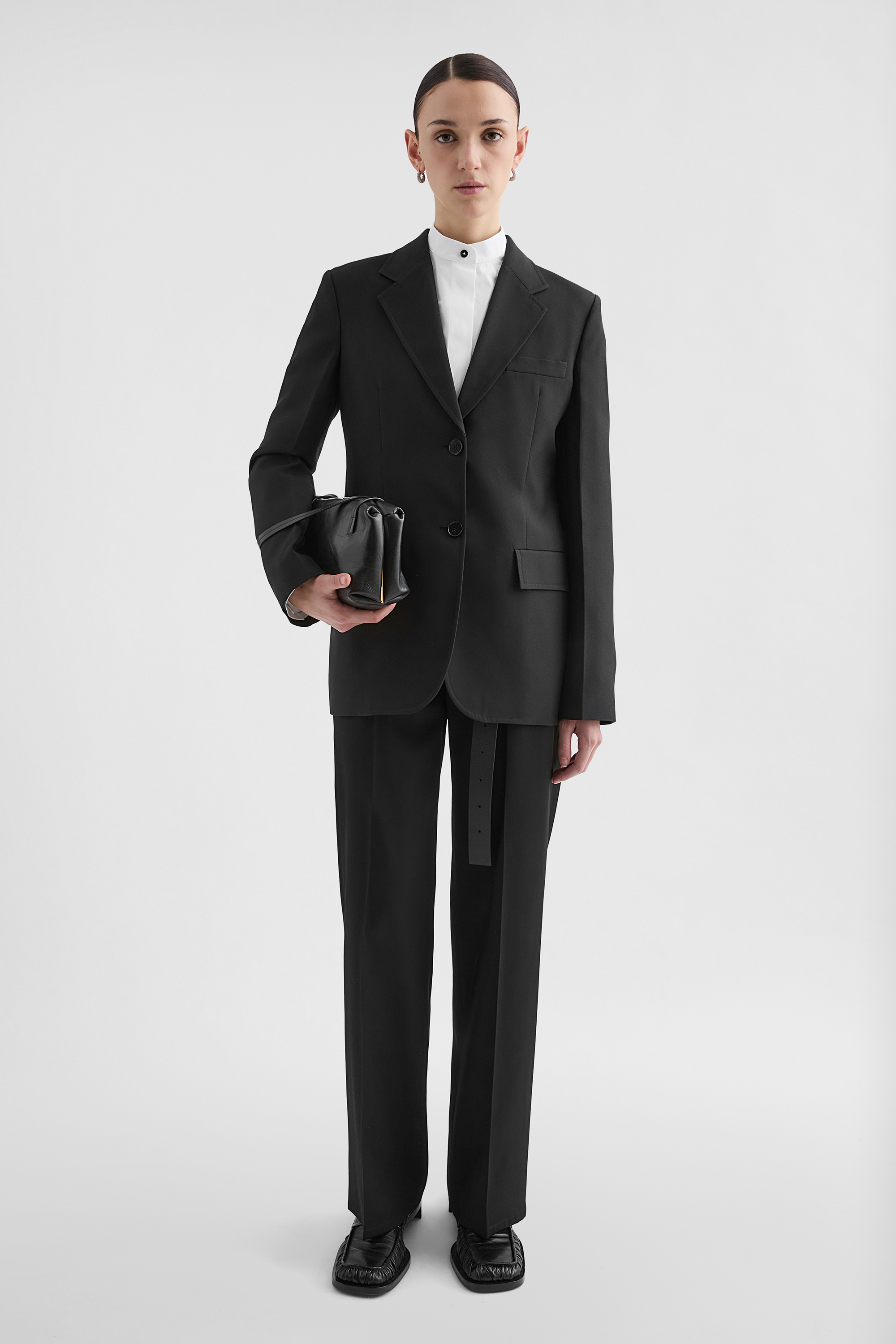 Veste tailleur en gabardine technique - Vestes - Image 1