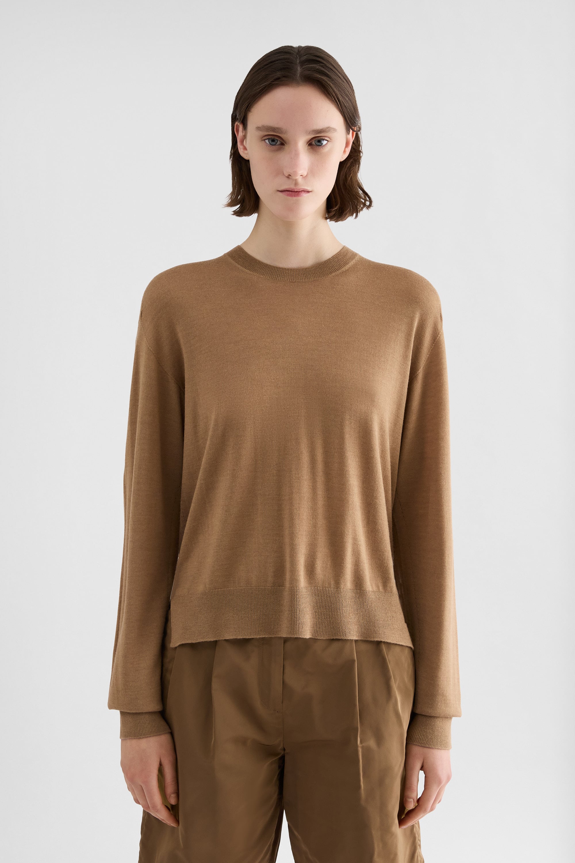 Cashmere Blend Crew-Neck Sweater Woman | Jil Sander Official 