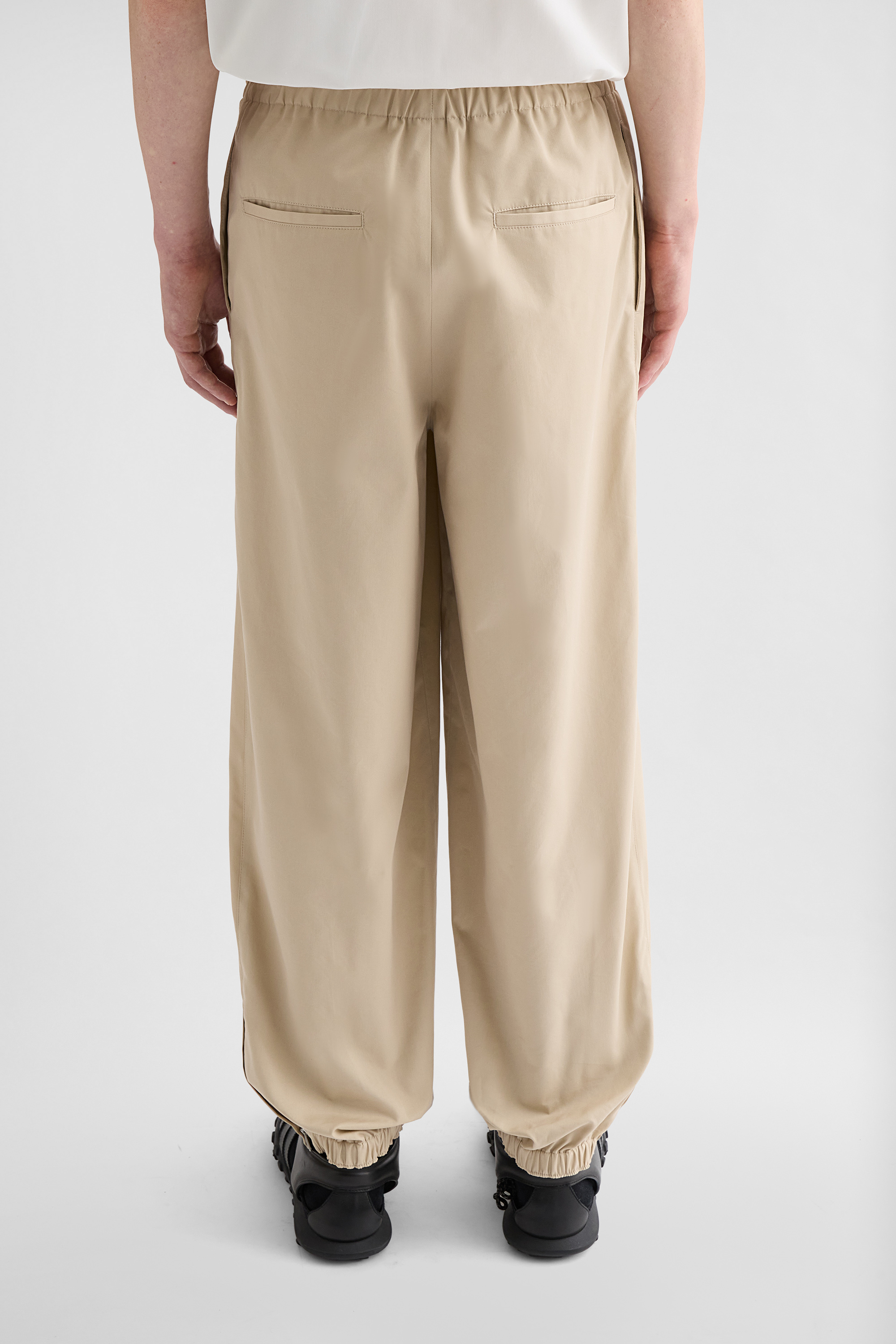 Cotton Blend Poplin Trousers