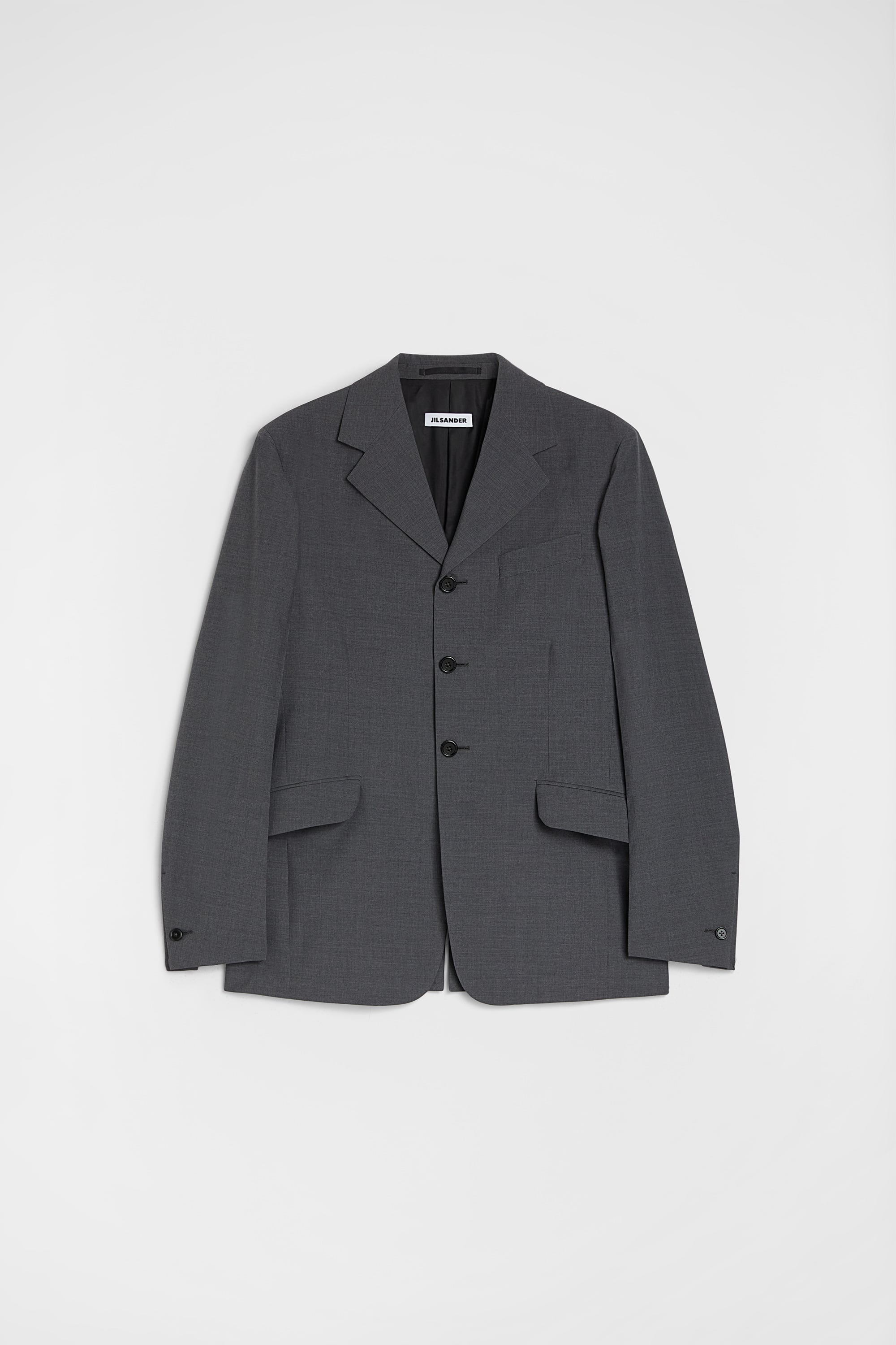 Wool Poplin Tailored Jacket Man | Jil Sander Official Online Store