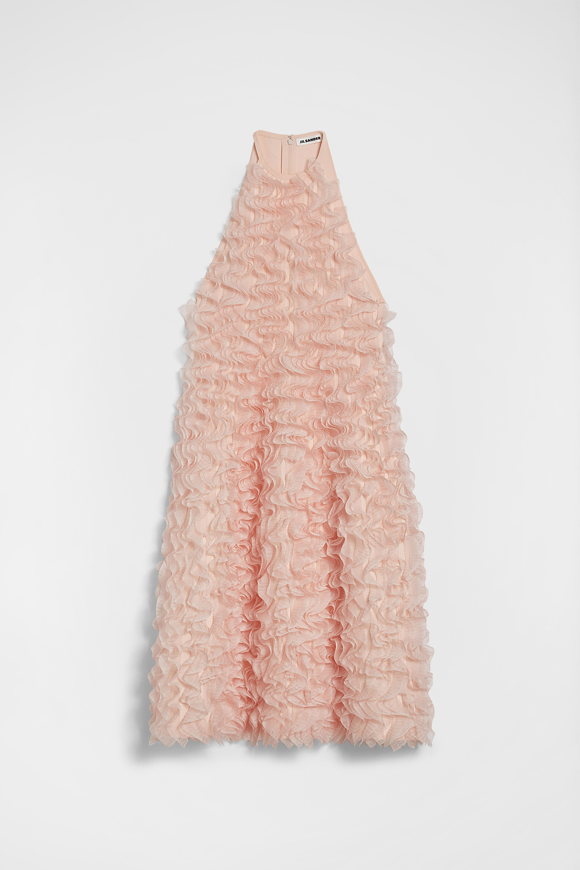 Silk Blend Ruffle Dress Woman | Jil Sander Official Online Store