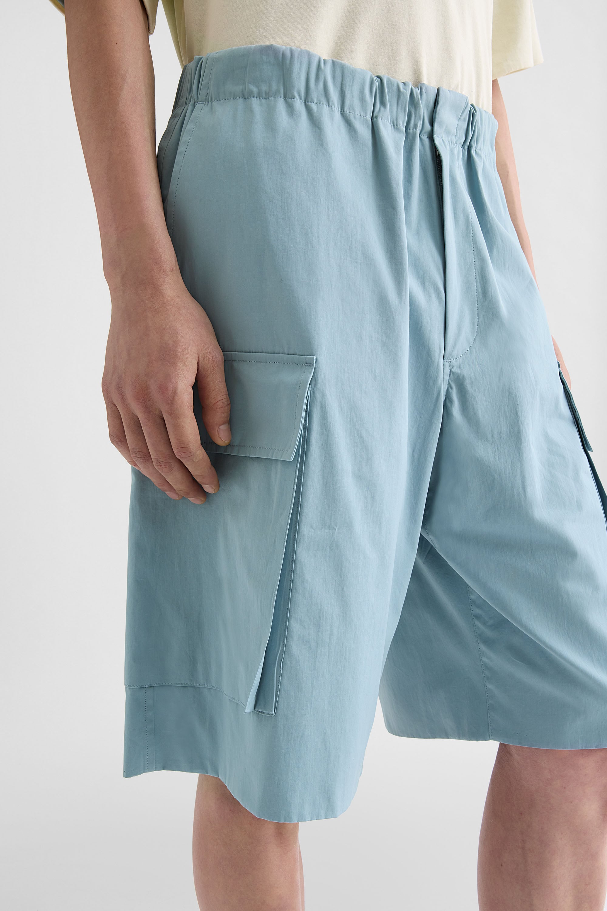 Cotton Poplin Cargo Shorts Man | Jil Sander Official Online Store