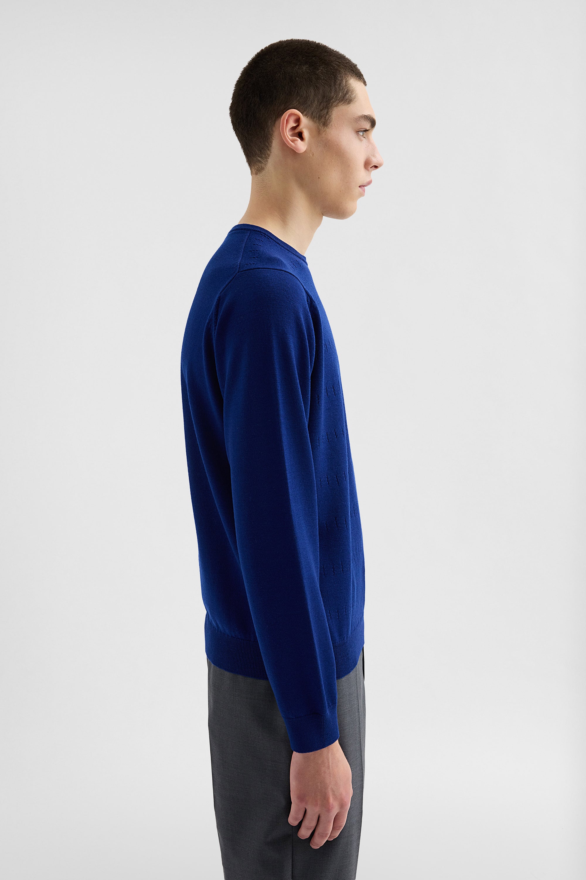 Wool Pointelle Sweater Man | Jil Sander Official Online Store