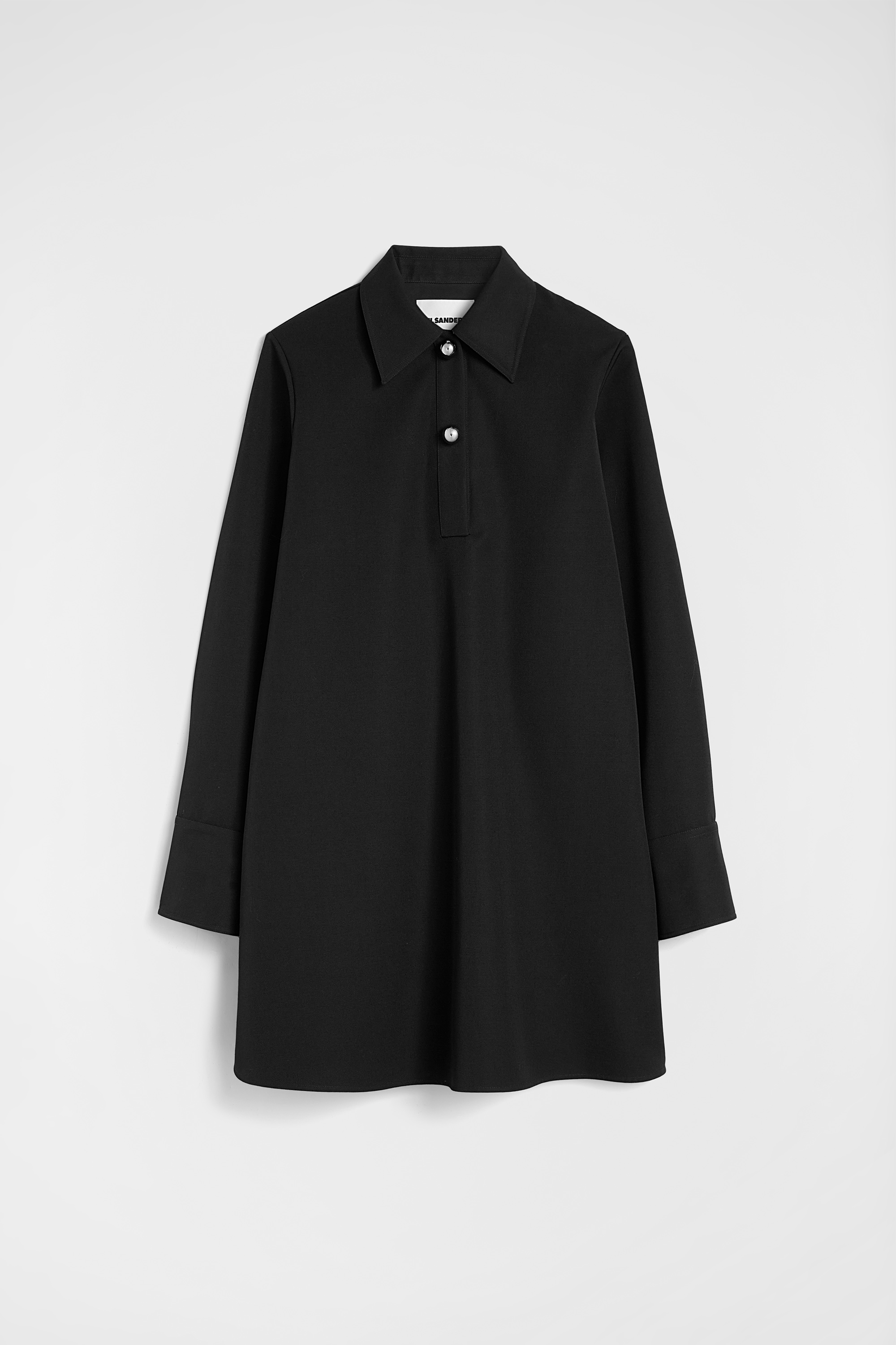 Wool Gabardine Polo Dress - Dresses - Image 5