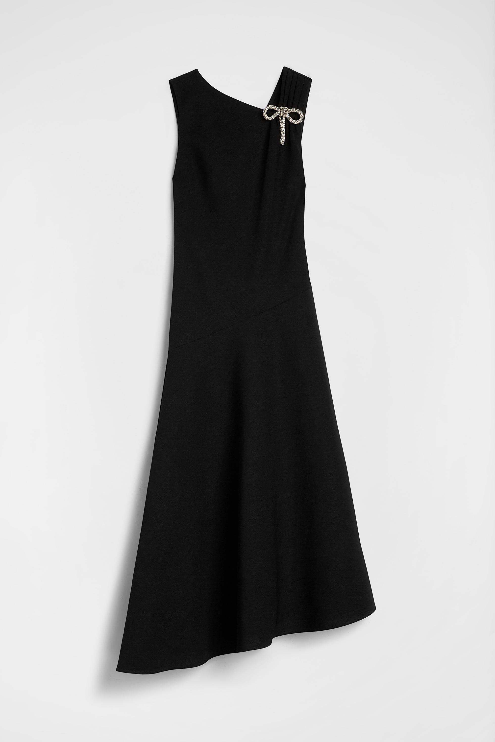 jil sander black dress JIL SANDER Satin Dress