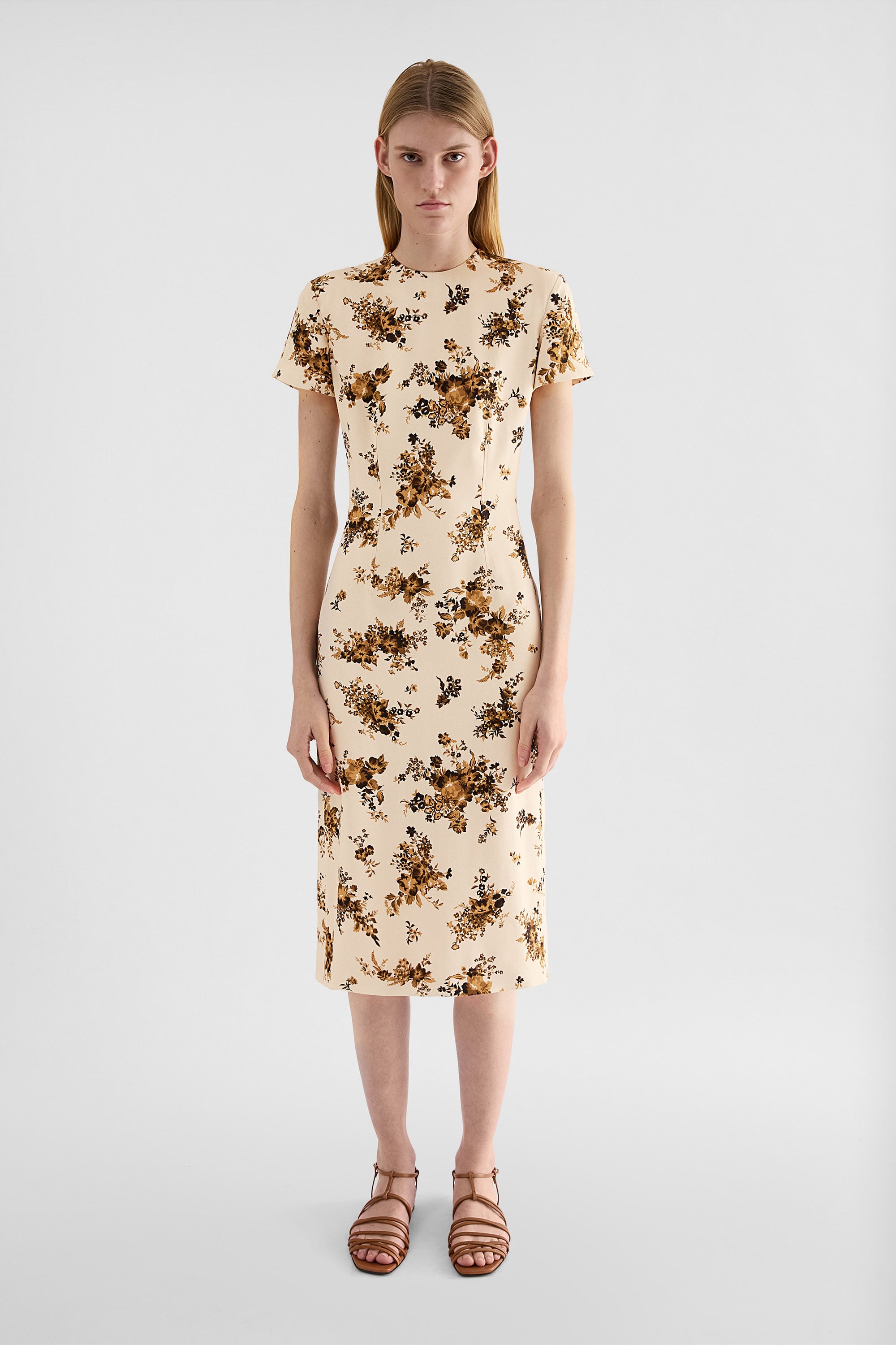 Jil Sander Envers Satin Printed Dress