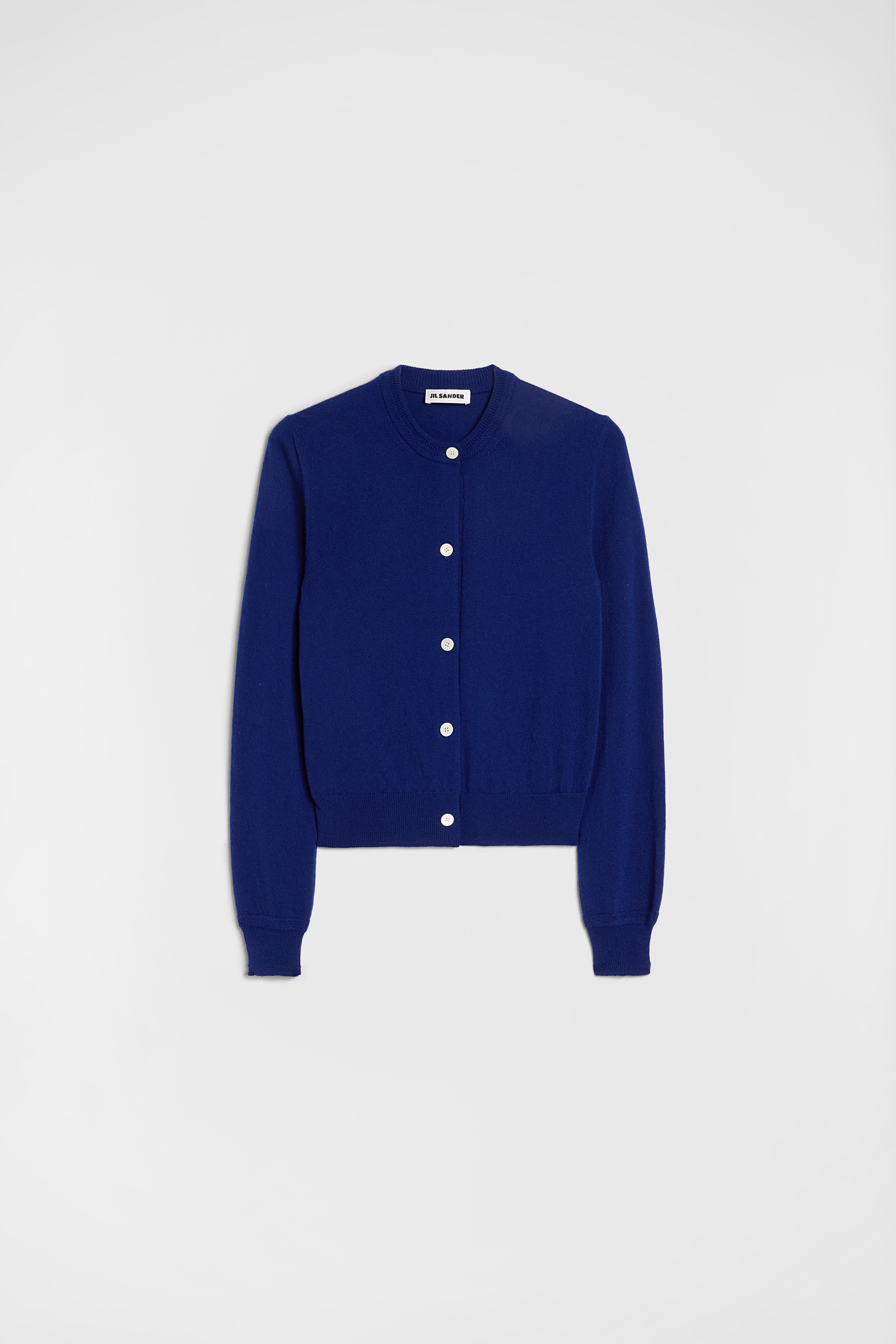 Lightweight Wool Crew-Neck Cardigan 5