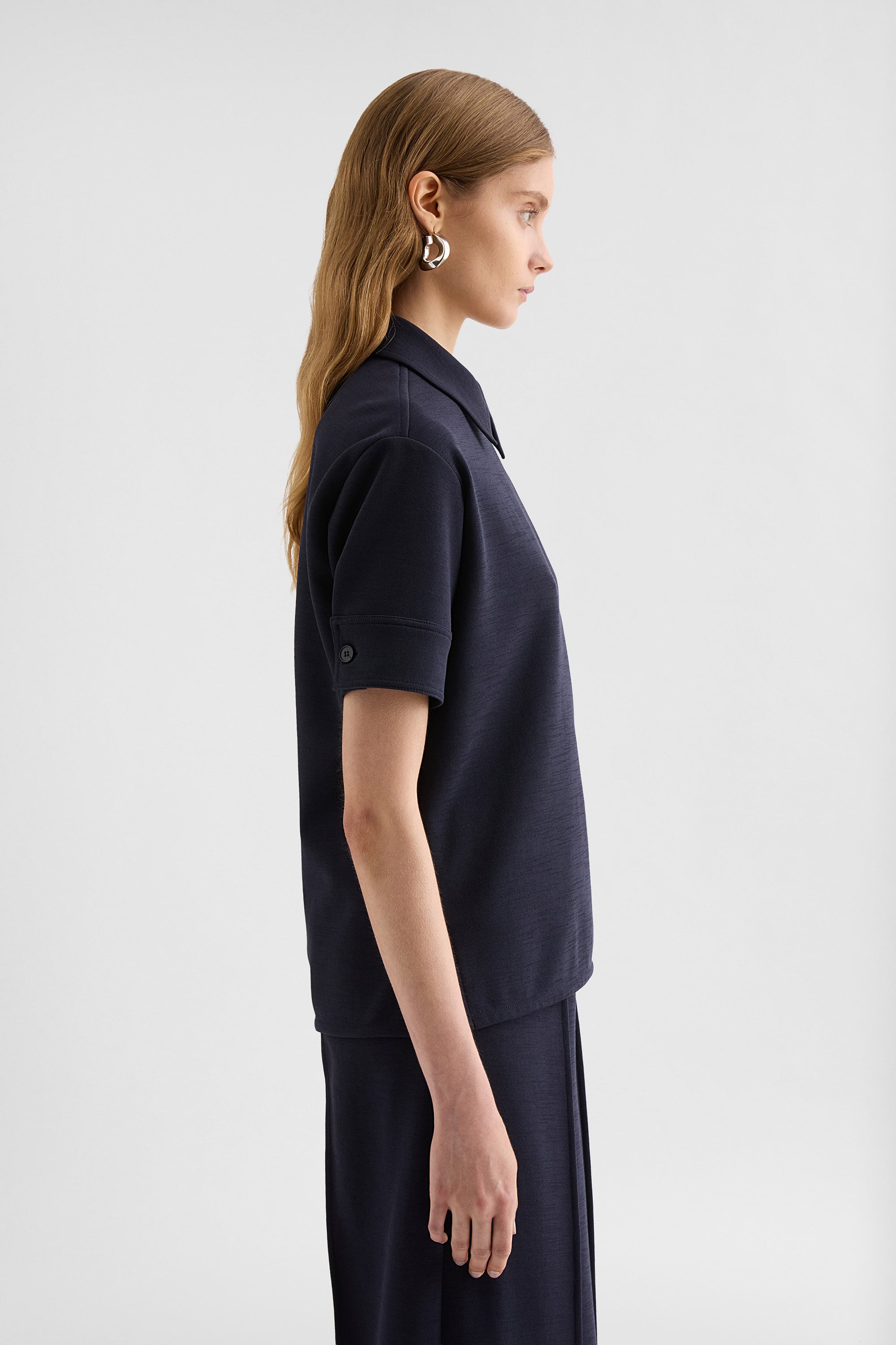 Cotton Blend Polo T-Shirt Woman | Jil Sander Official Online Store