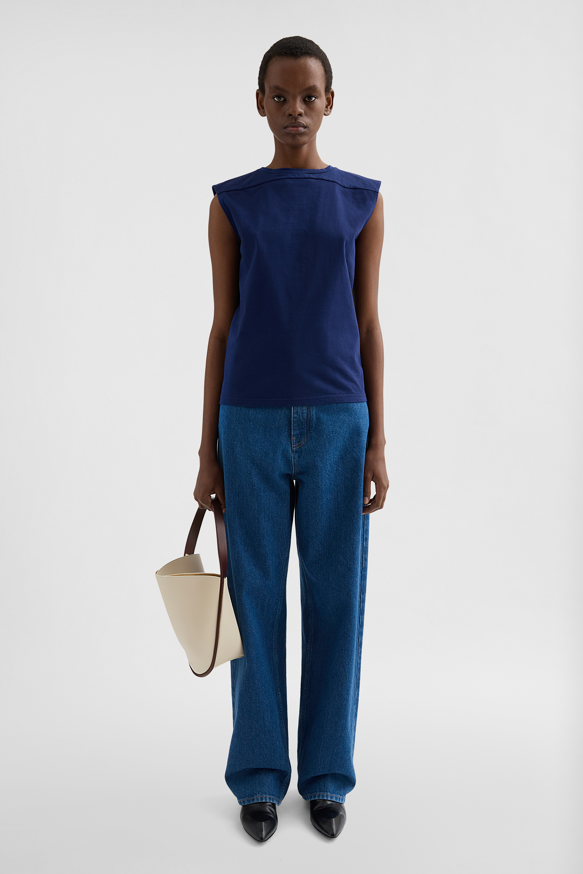 コットン ジャージークルーネック トップス ウィメンズ | Jil Sander コットン ジャージークルーネック トップス ウィメンズ | Jil Sander