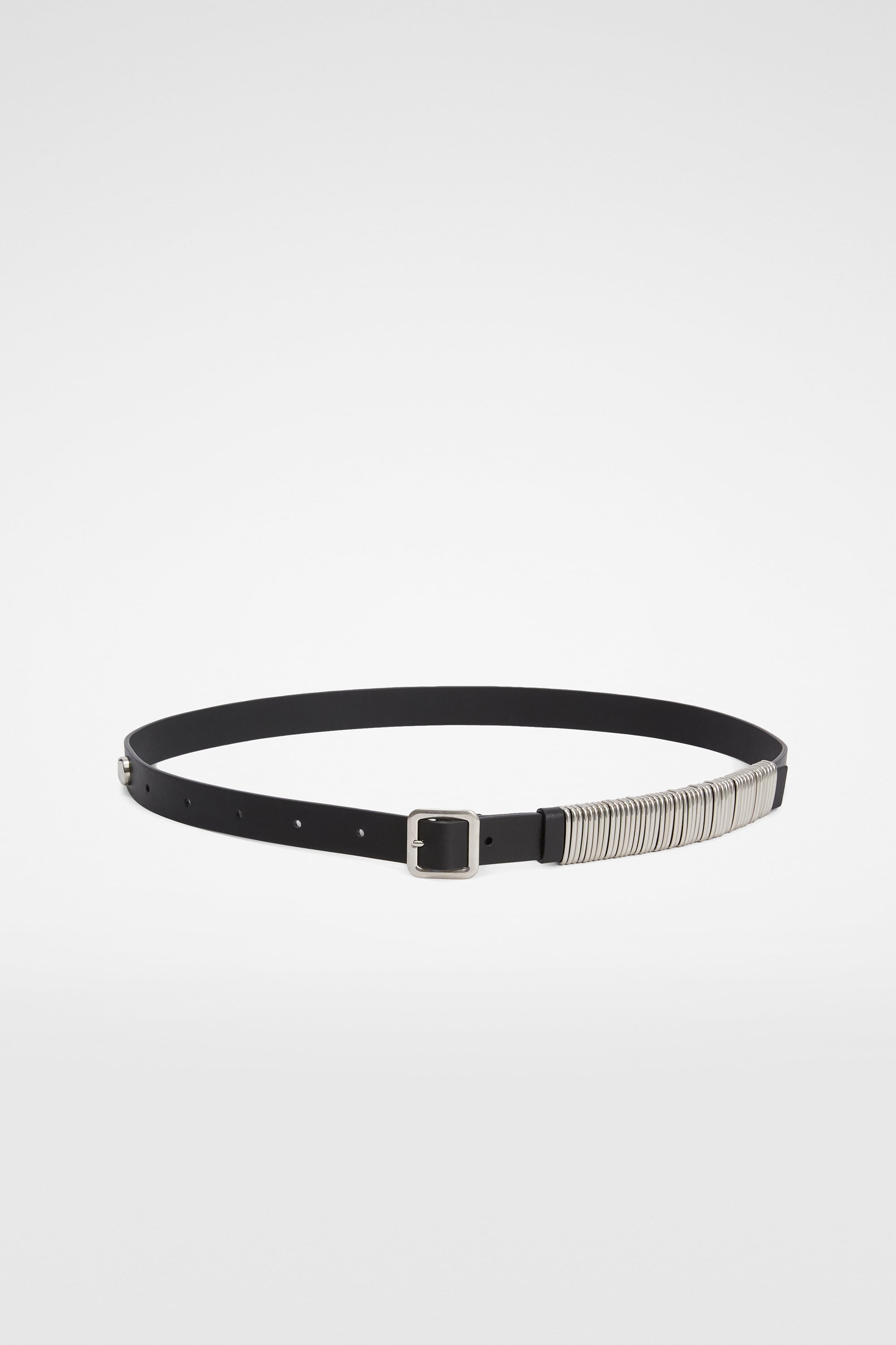 JIL SANDER 細革ベルト　ロゴ入り　60cm Jil Sander レザーベルト | ブラック | FARFETCH JP