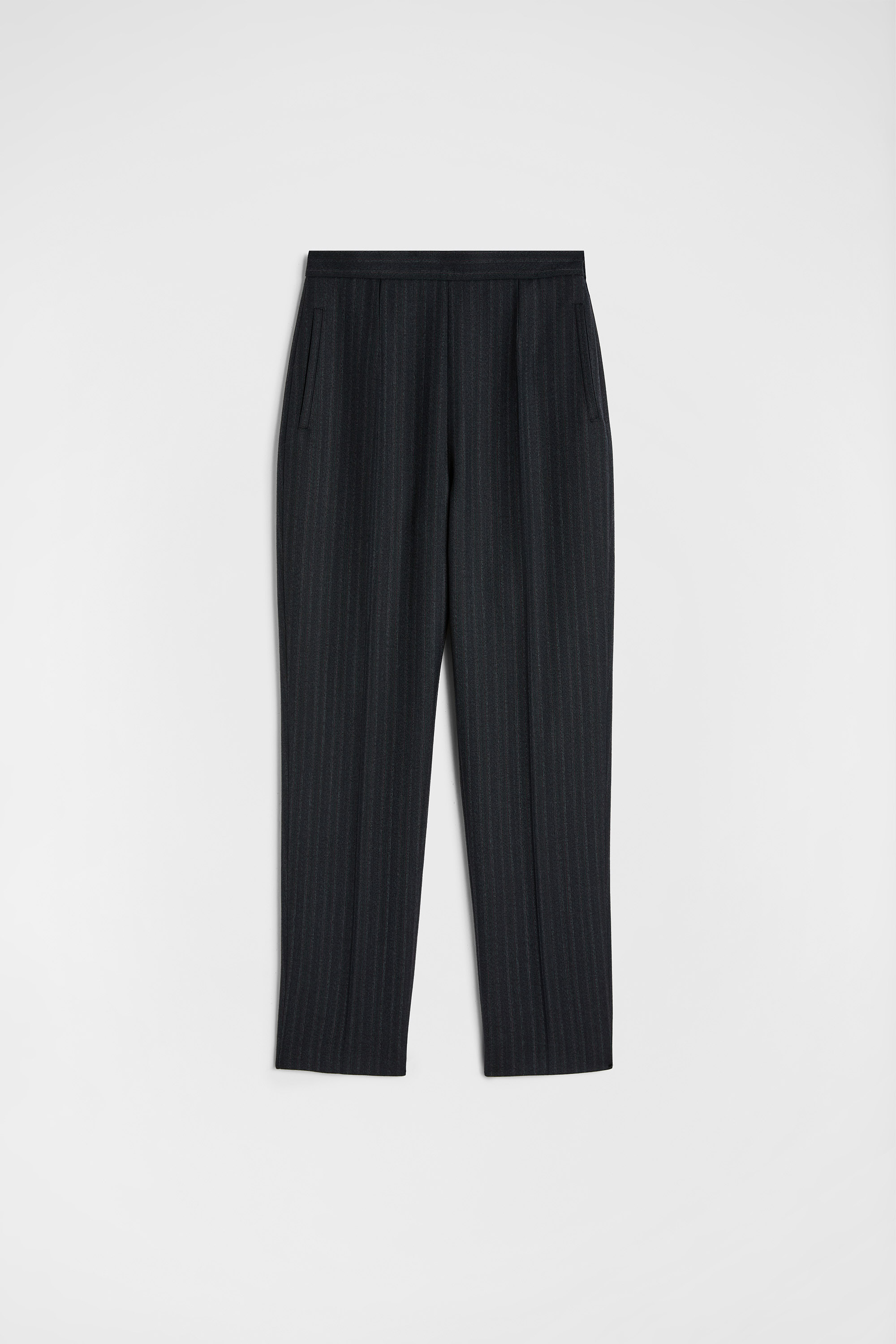 Wool Pinstripe Trousers 6