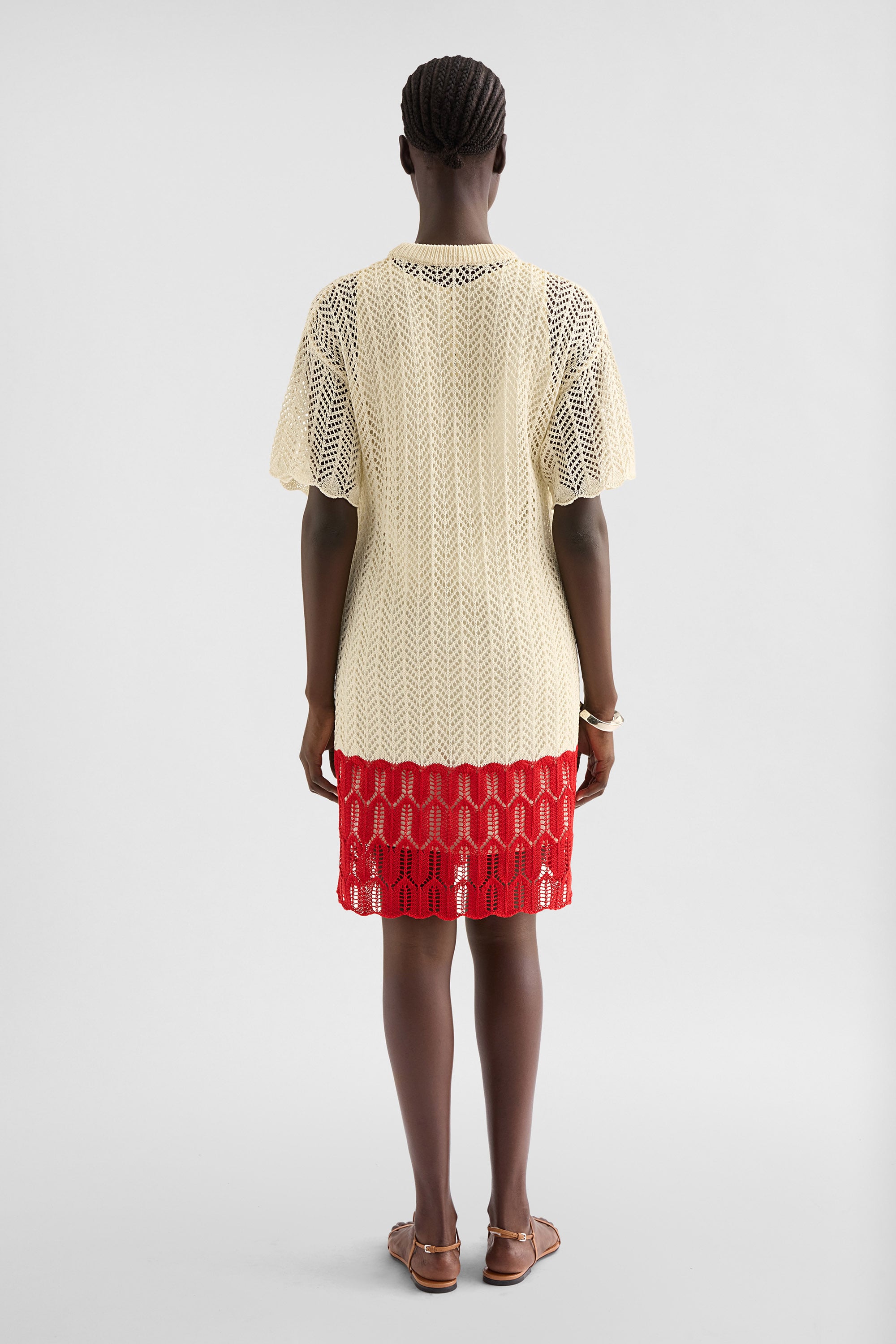 Cotton Pointelle Mini Dress 4