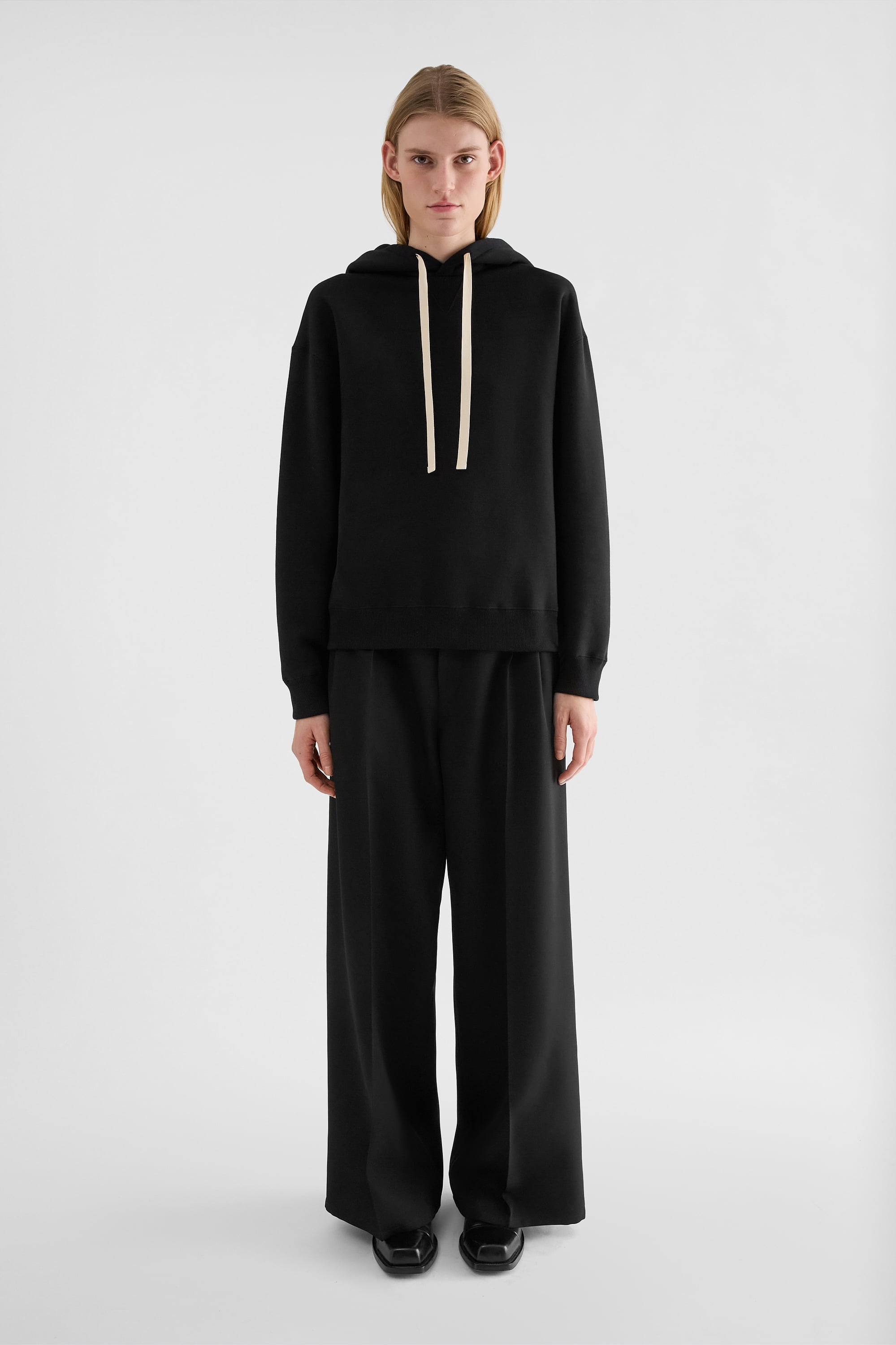 Jil Sander Cotton Terry Hooded Sweatshirt