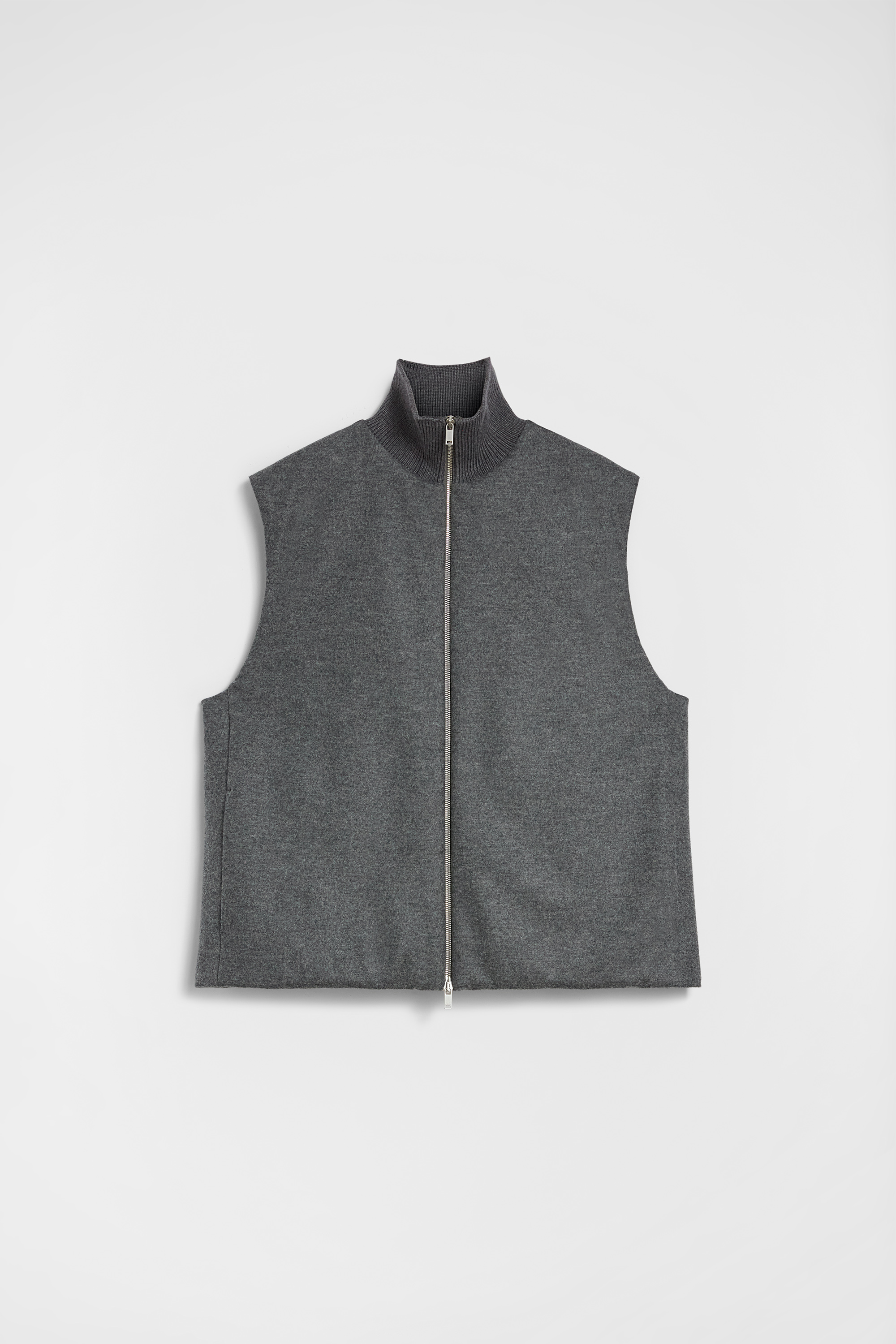〓JIL SANDER〓 light-GREY カシミヤ knit vest JIL SANDER Cashmere Sweater Vest | endource