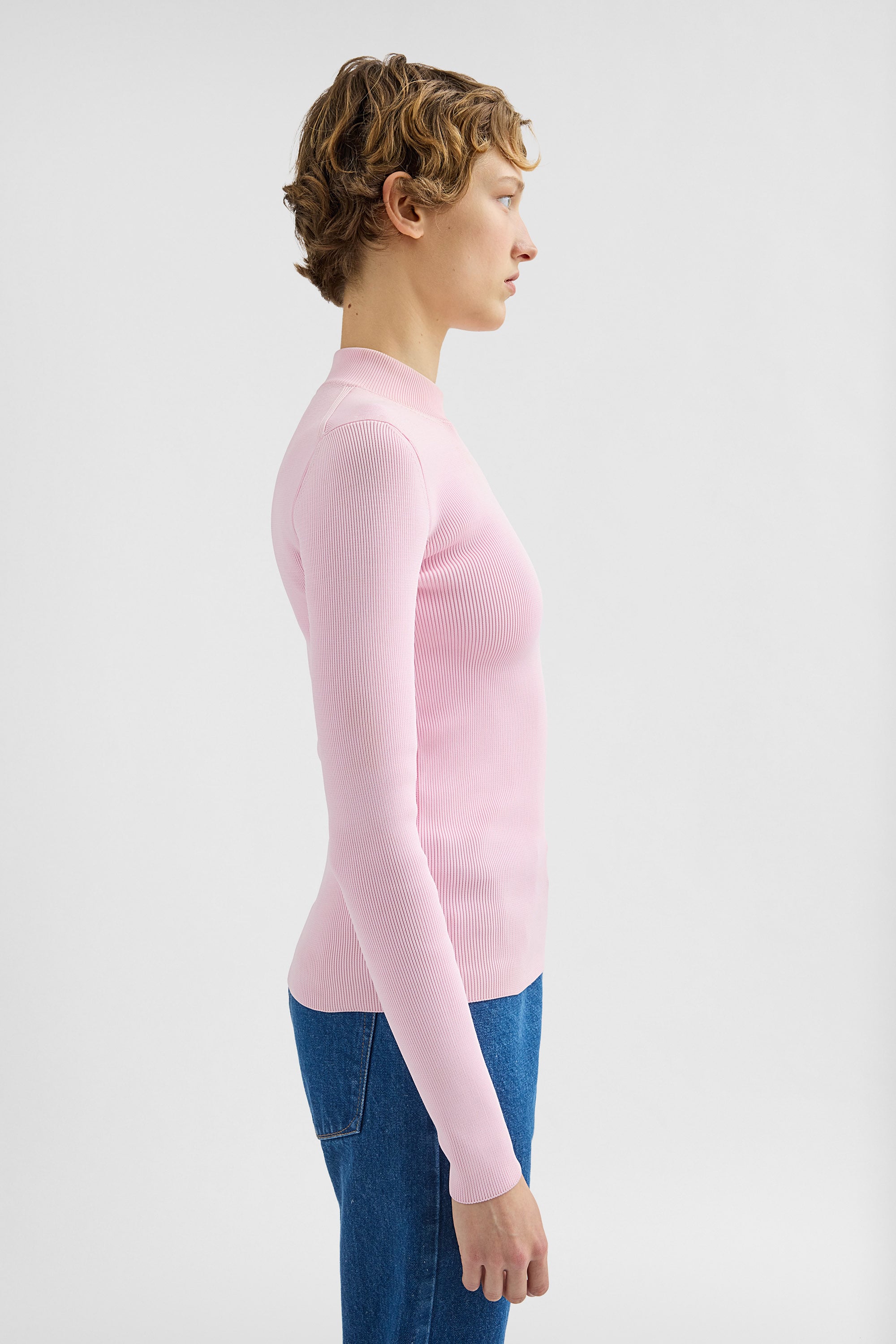 Technical Mock-Neck Sweater Woman | Jil Sander Official Online Store