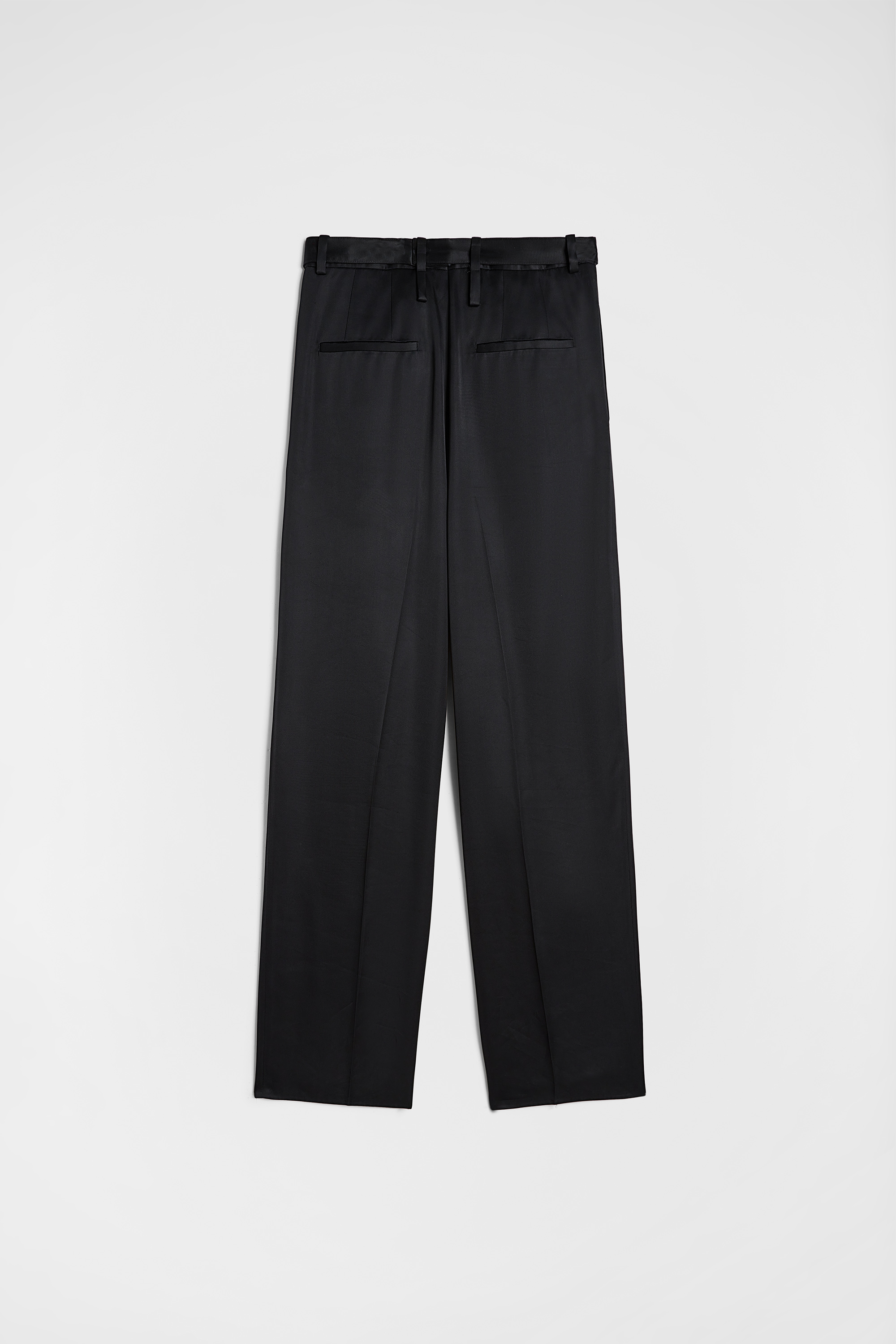 Fluid Viscose Trousers - Trousers - Image 8